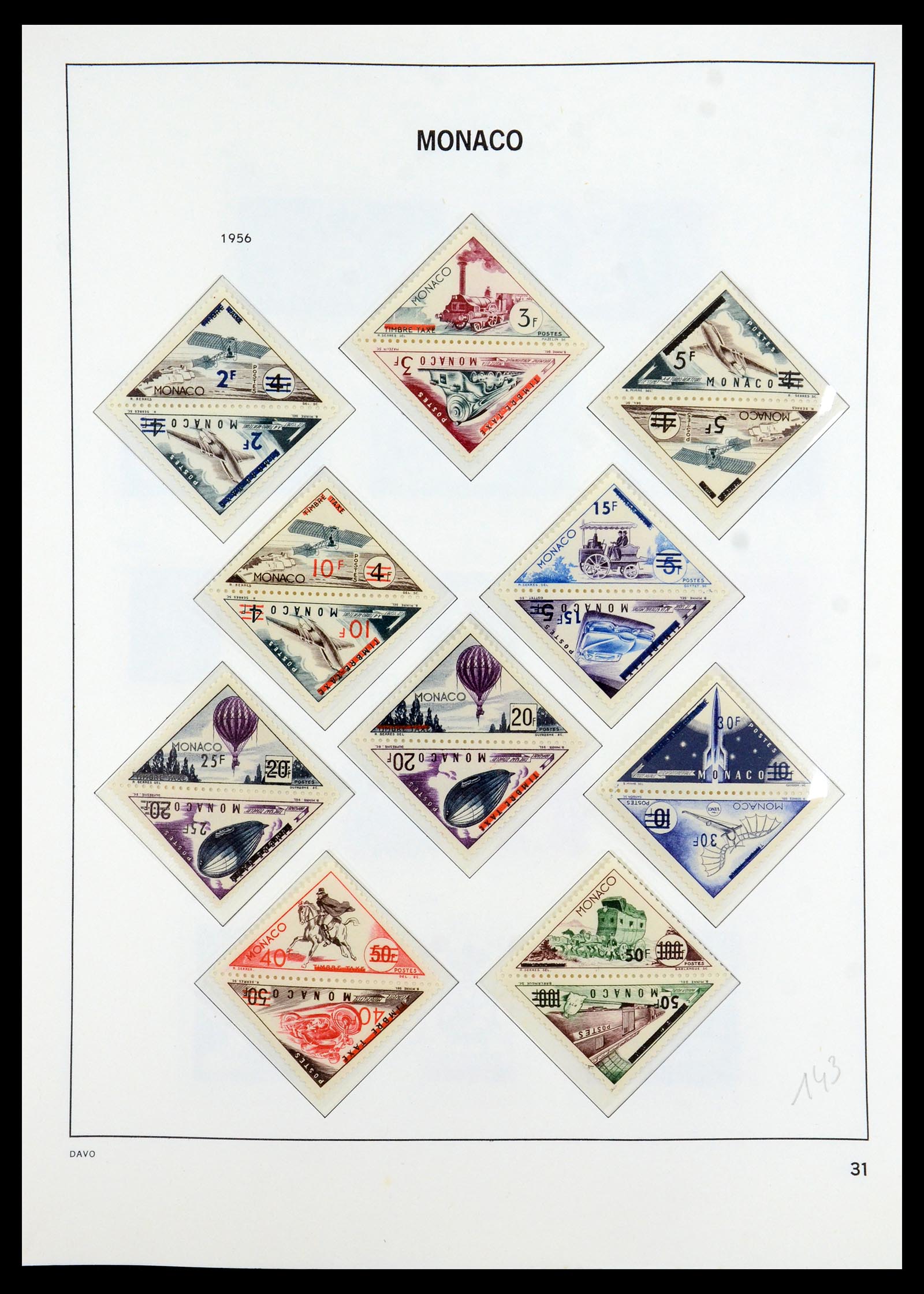 35913 031 - Postzegelverzameling 35913 Monaco 1885-1974.