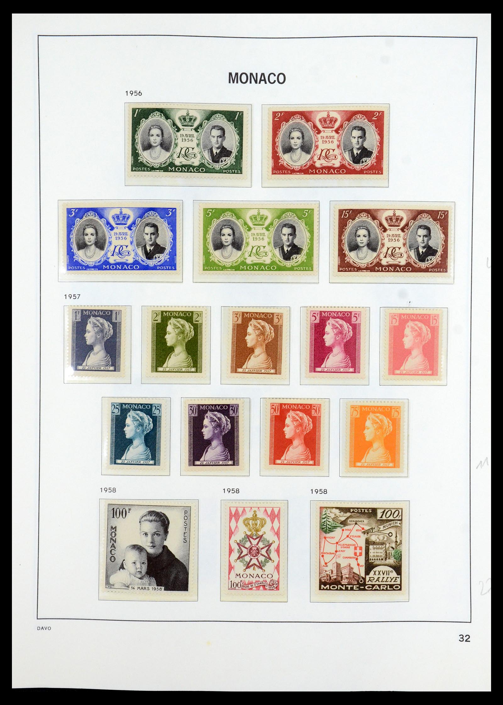 35913 032 - Postzegelverzameling 35913 Monaco 1885-1974.