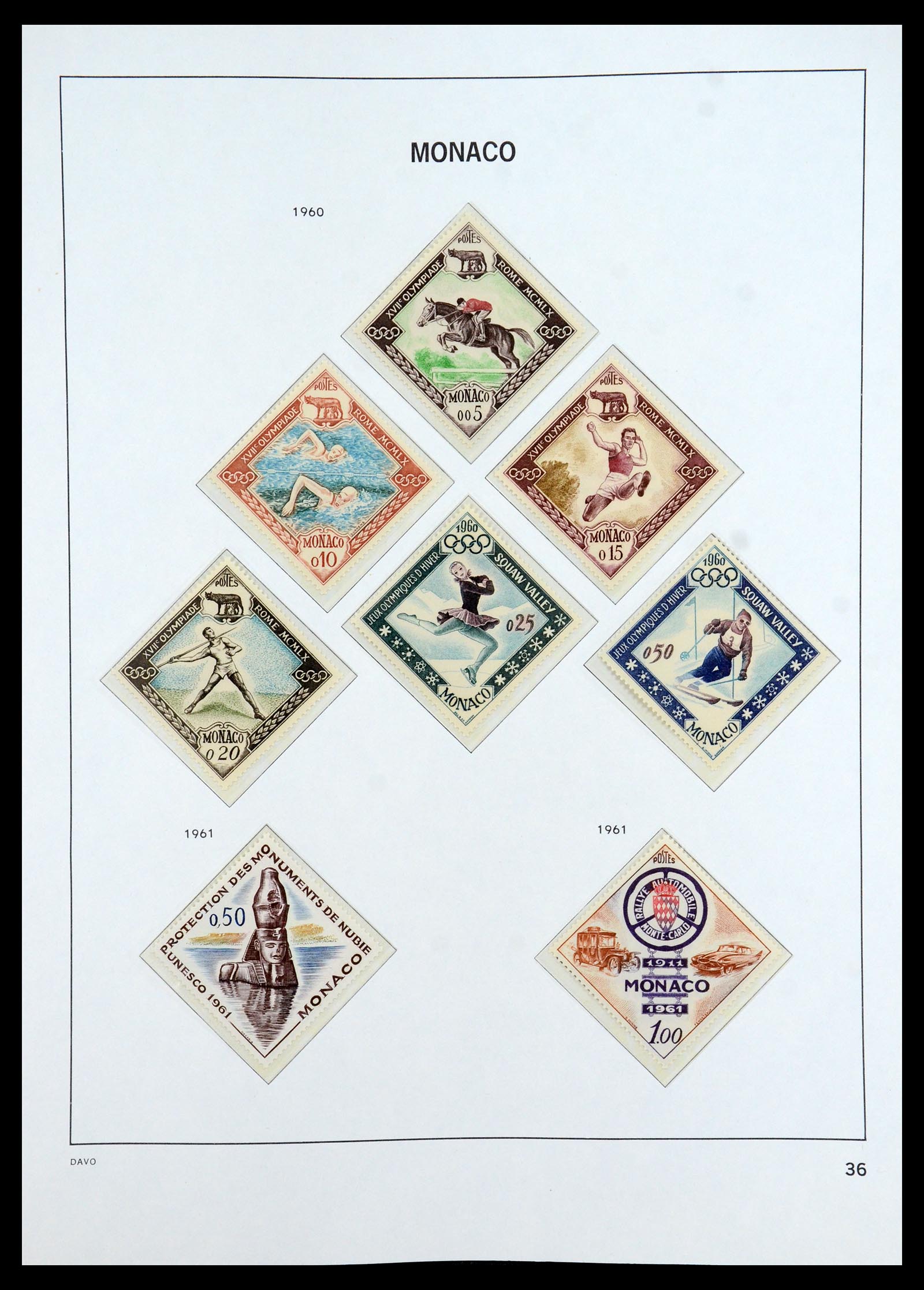 35913 036 - Postzegelverzameling 35913 Monaco 1885-1974.