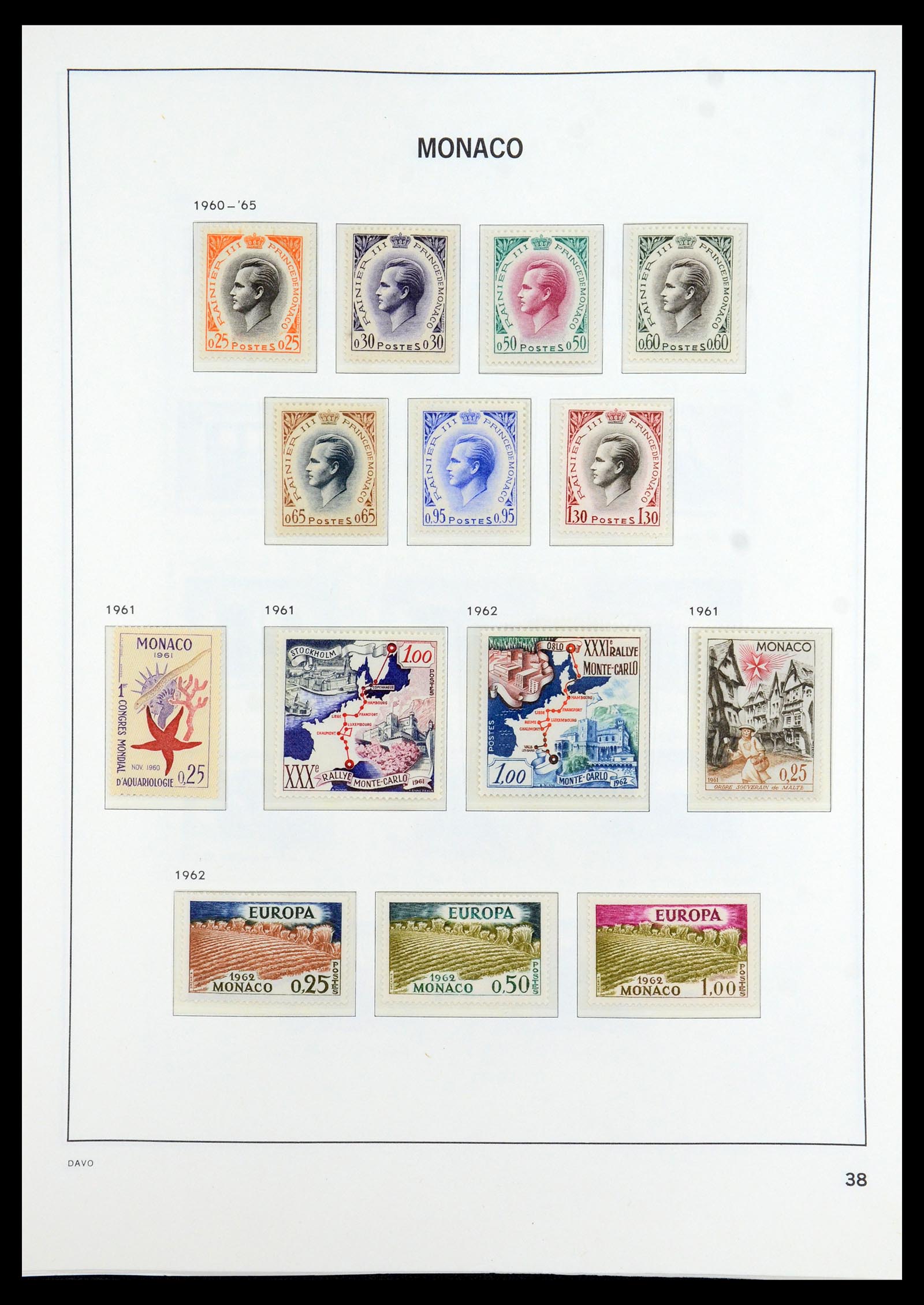 35913 038 - Postzegelverzameling 35913 Monaco 1885-1974.