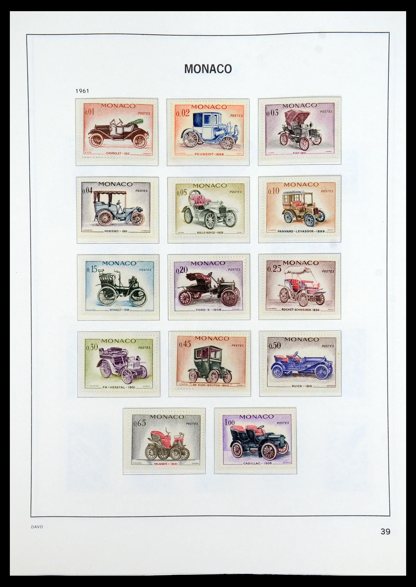 35913 039 - Postzegelverzameling 35913 Monaco 1885-1974.