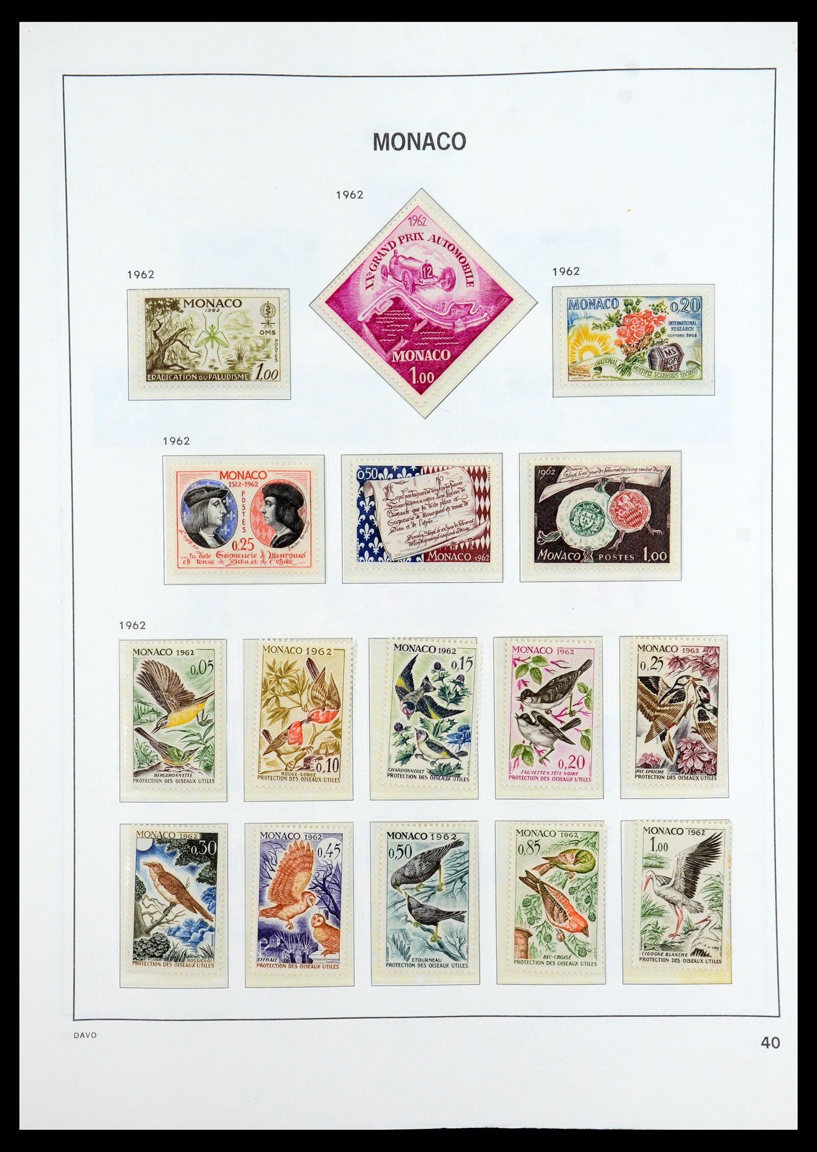 35913 040 - Postzegelverzameling 35913 Monaco 1885-1974.