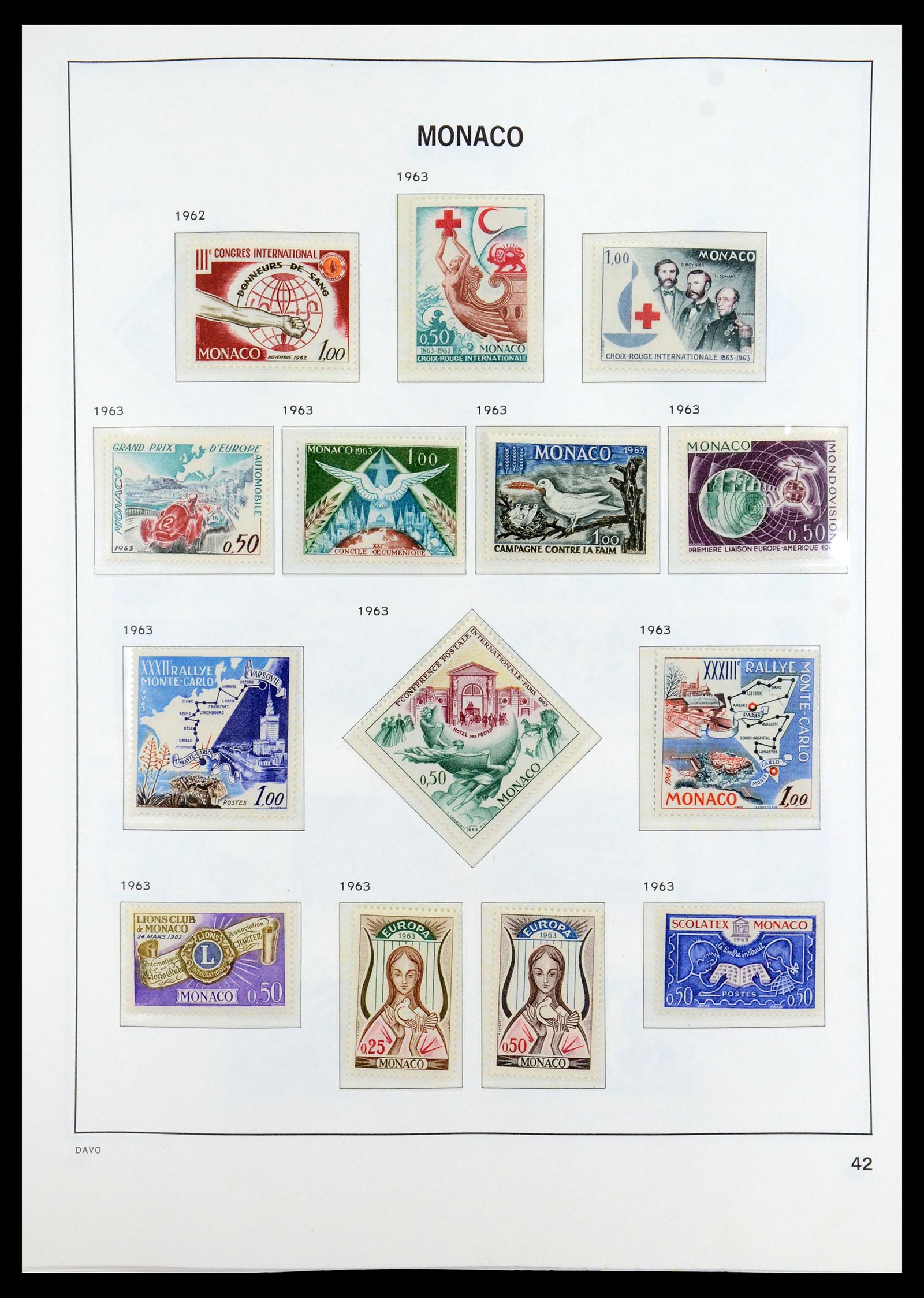 35913 042 - Stamp Collection 35913 Monaco 1885-1974.