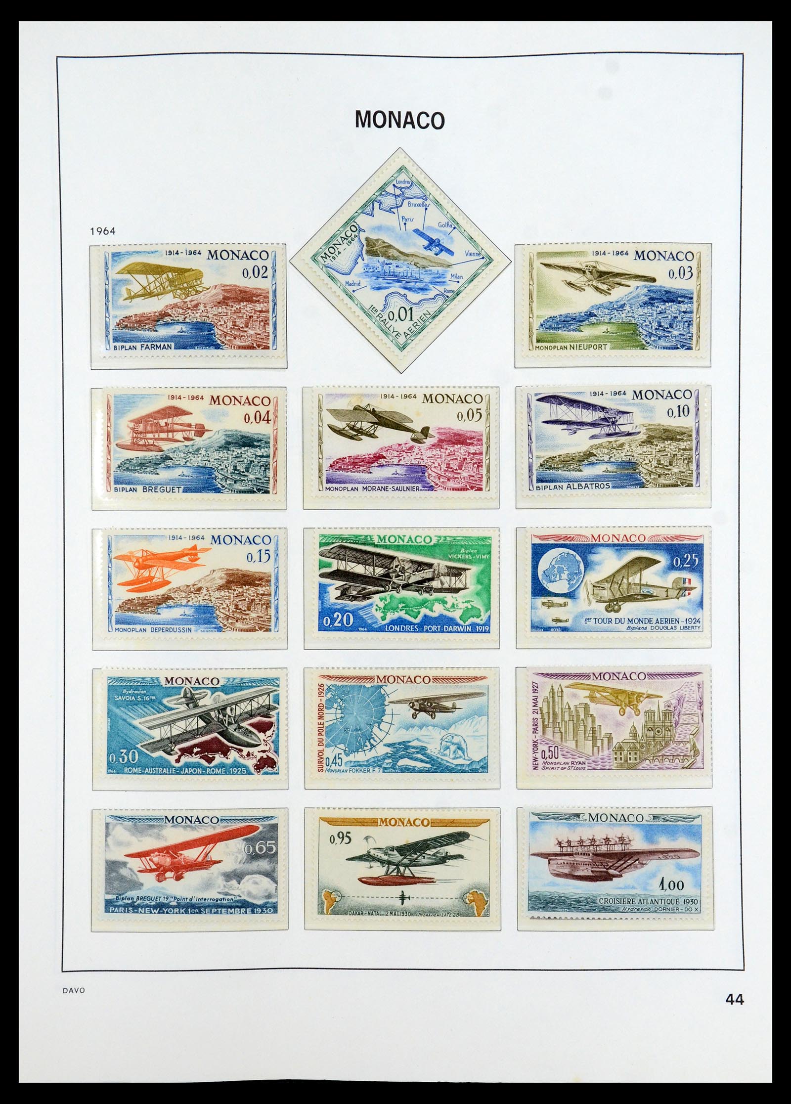 35913 044 - Postzegelverzameling 35913 Monaco 1885-1974.
