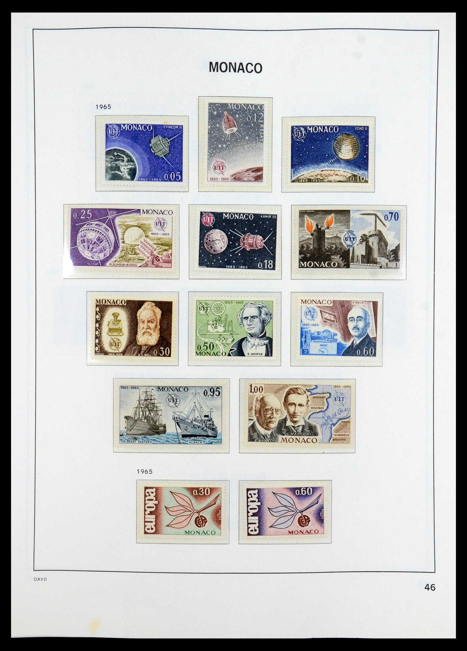 35913 046 - Postzegelverzameling 35913 Monaco 1885-1974.