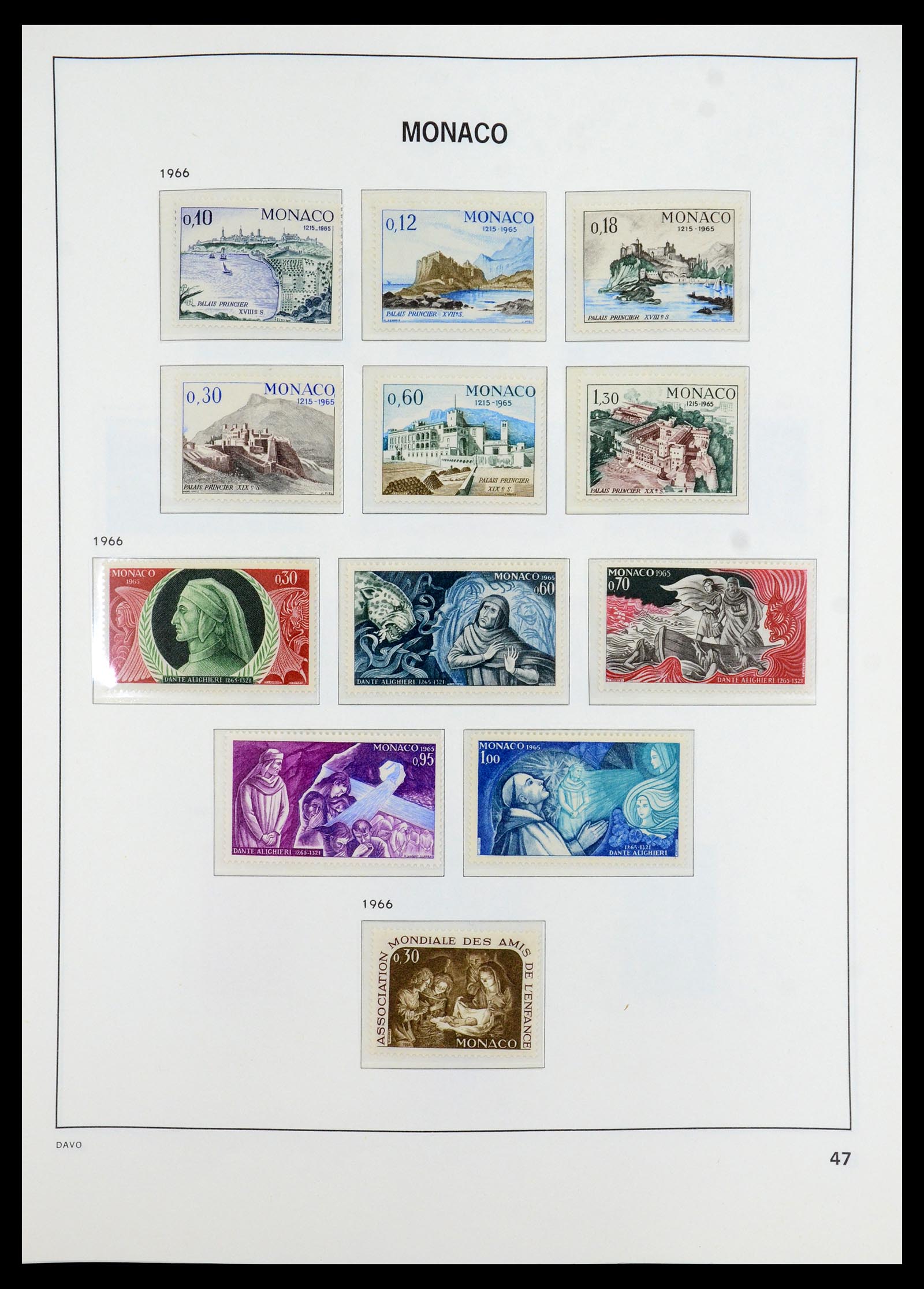35913 047 - Postzegelverzameling 35913 Monaco 1885-1974.