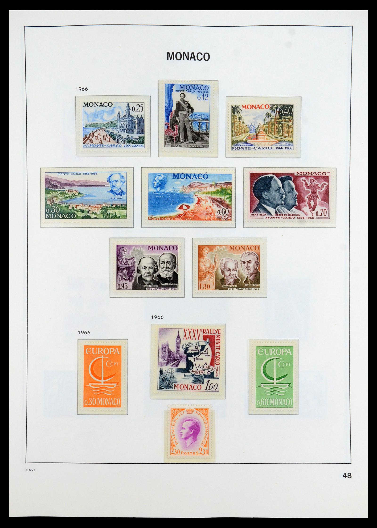 35913 048 - Stamp Collection 35913 Monaco 1885-1974.