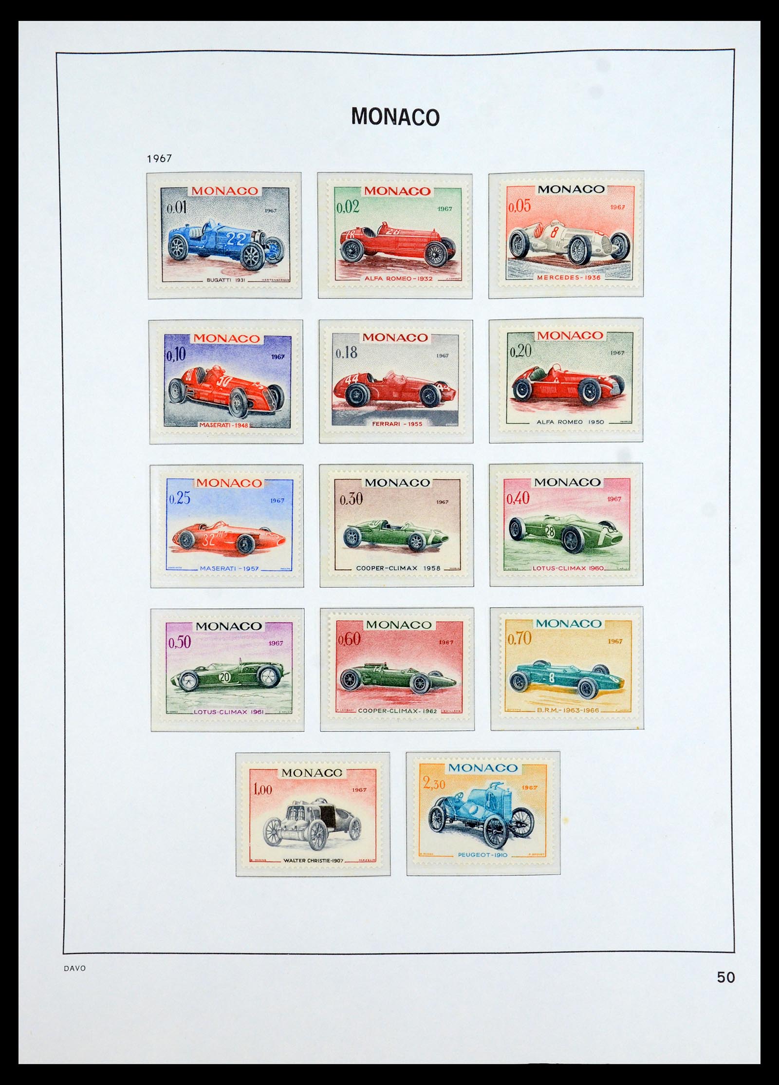 35913 050 - Postzegelverzameling 35913 Monaco 1885-1974.