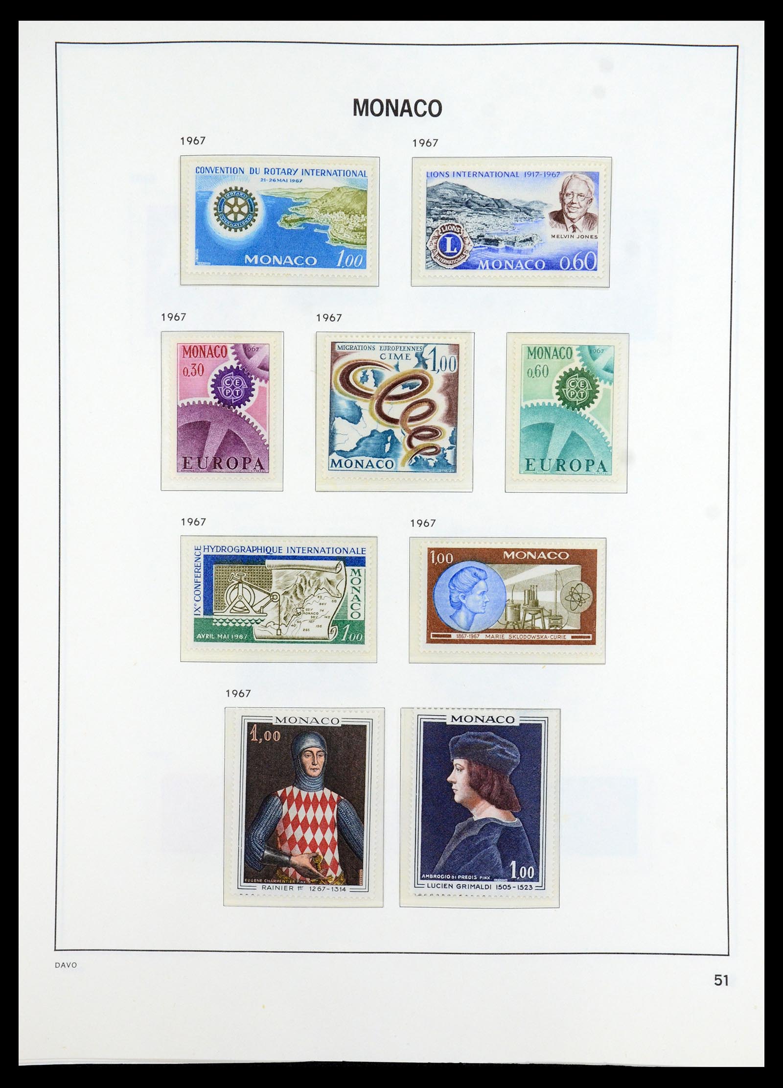 35913 051 - Postzegelverzameling 35913 Monaco 1885-1974.