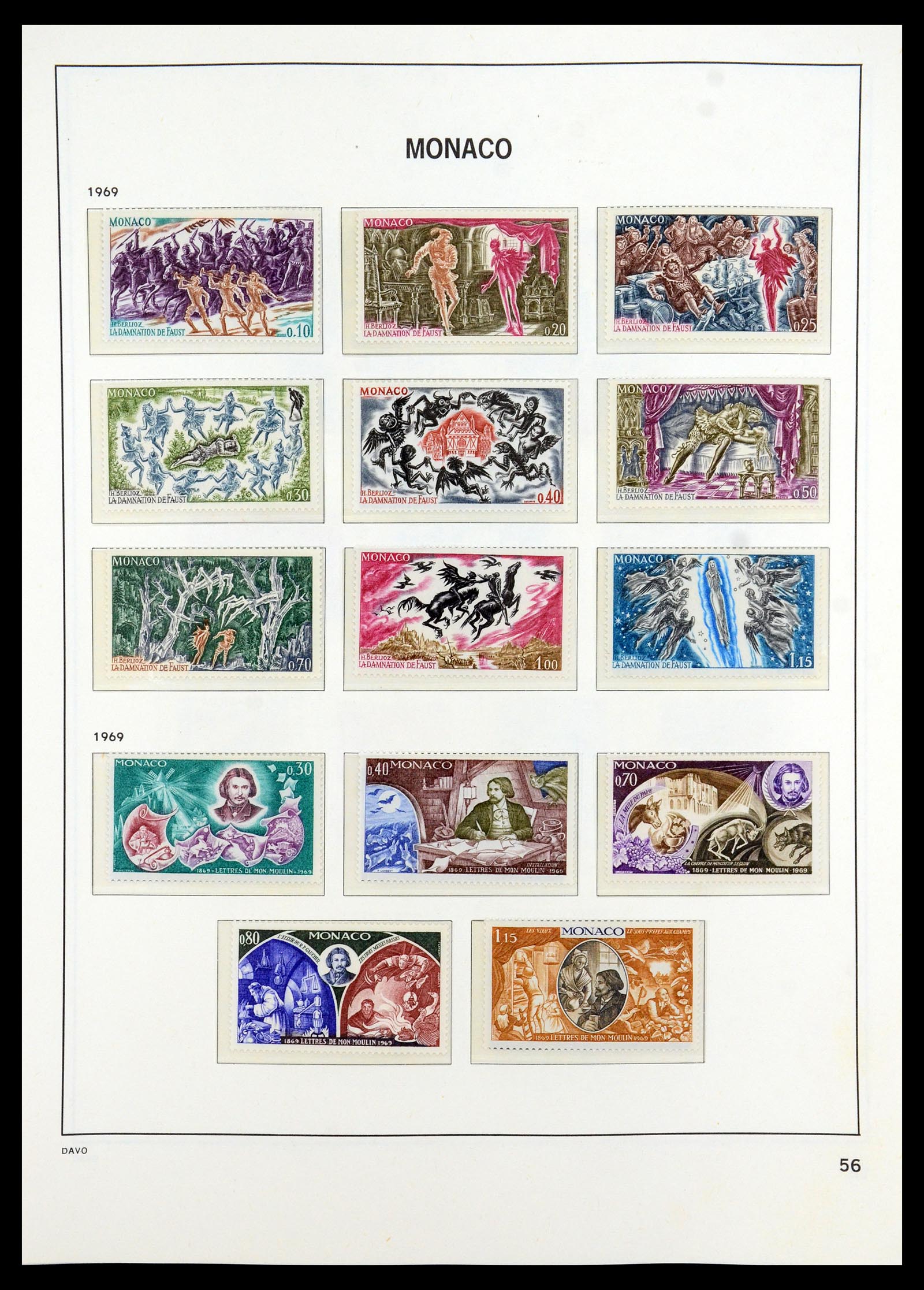 35913 056 - Postzegelverzameling 35913 Monaco 1885-1974.