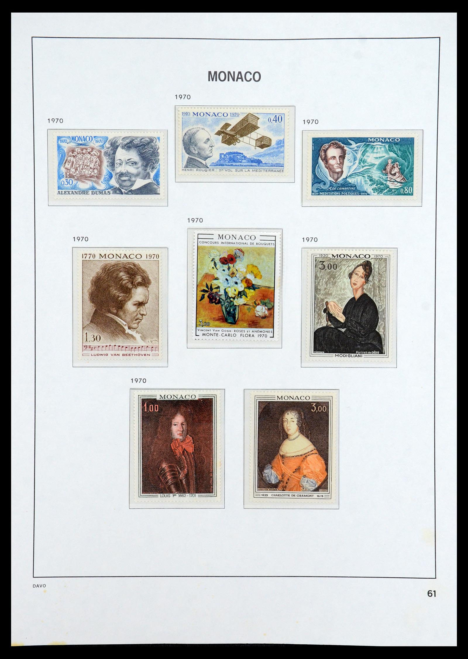 35913 061 - Postzegelverzameling 35913 Monaco 1885-1974.