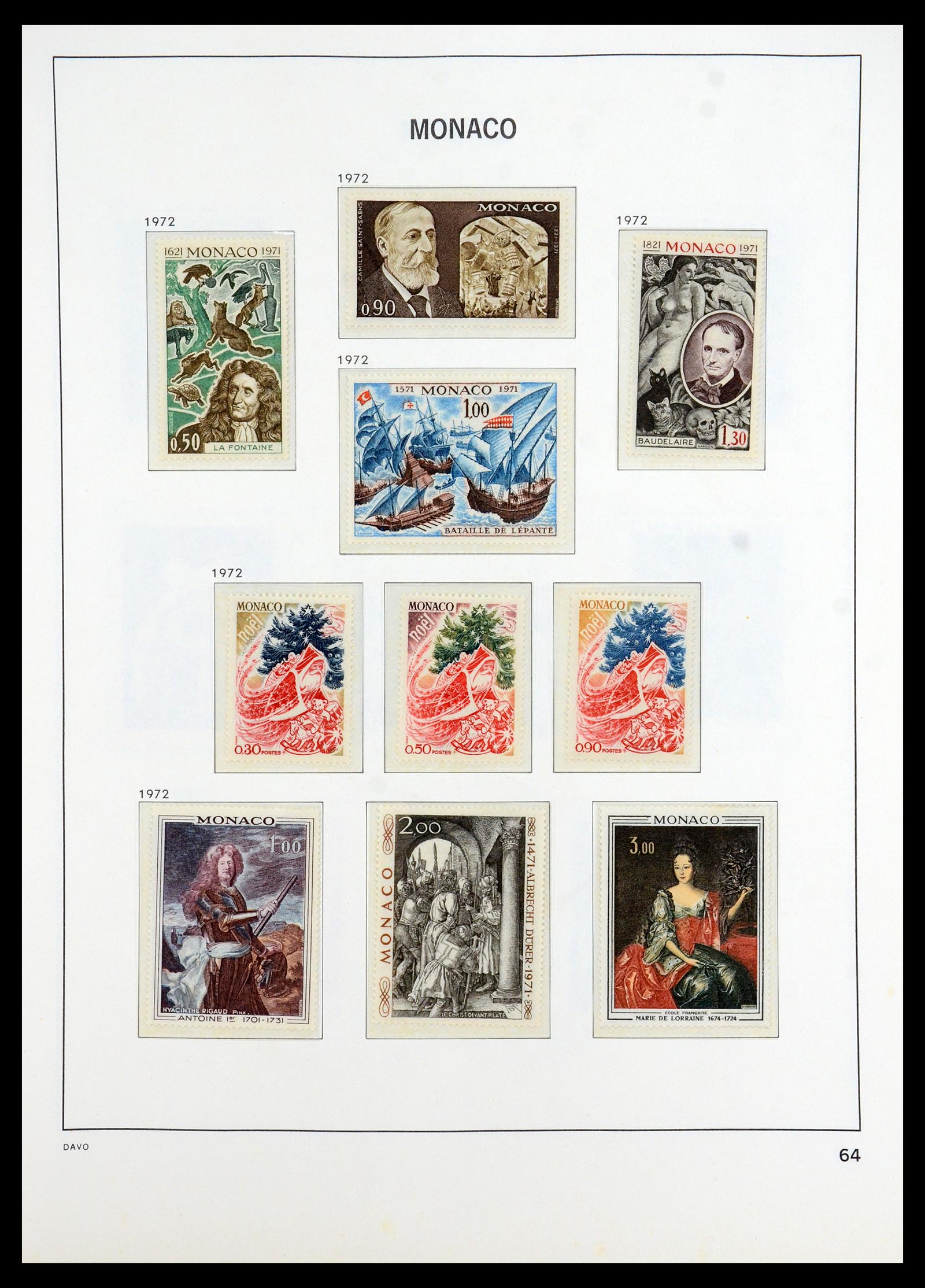 35913 064 - Postzegelverzameling 35913 Monaco 1885-1974.