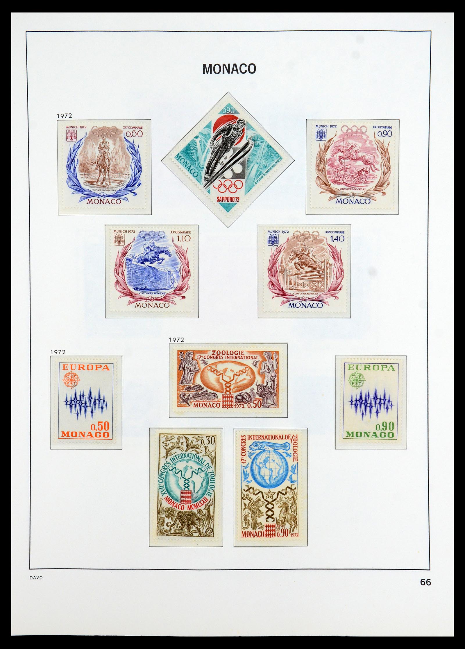 35913 066 - Postzegelverzameling 35913 Monaco 1885-1974.