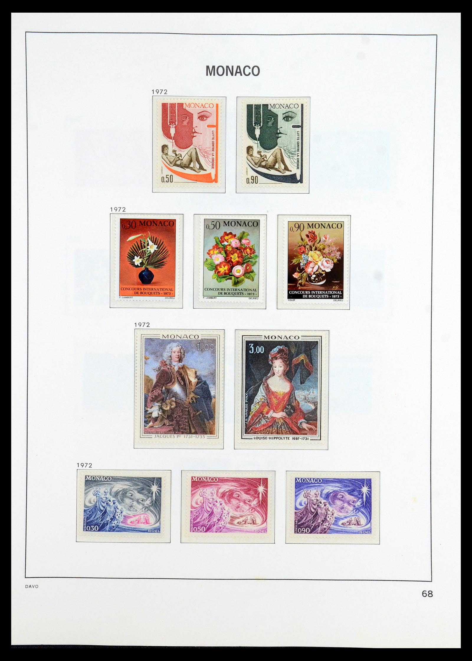 35913 068 - Postzegelverzameling 35913 Monaco 1885-1974.