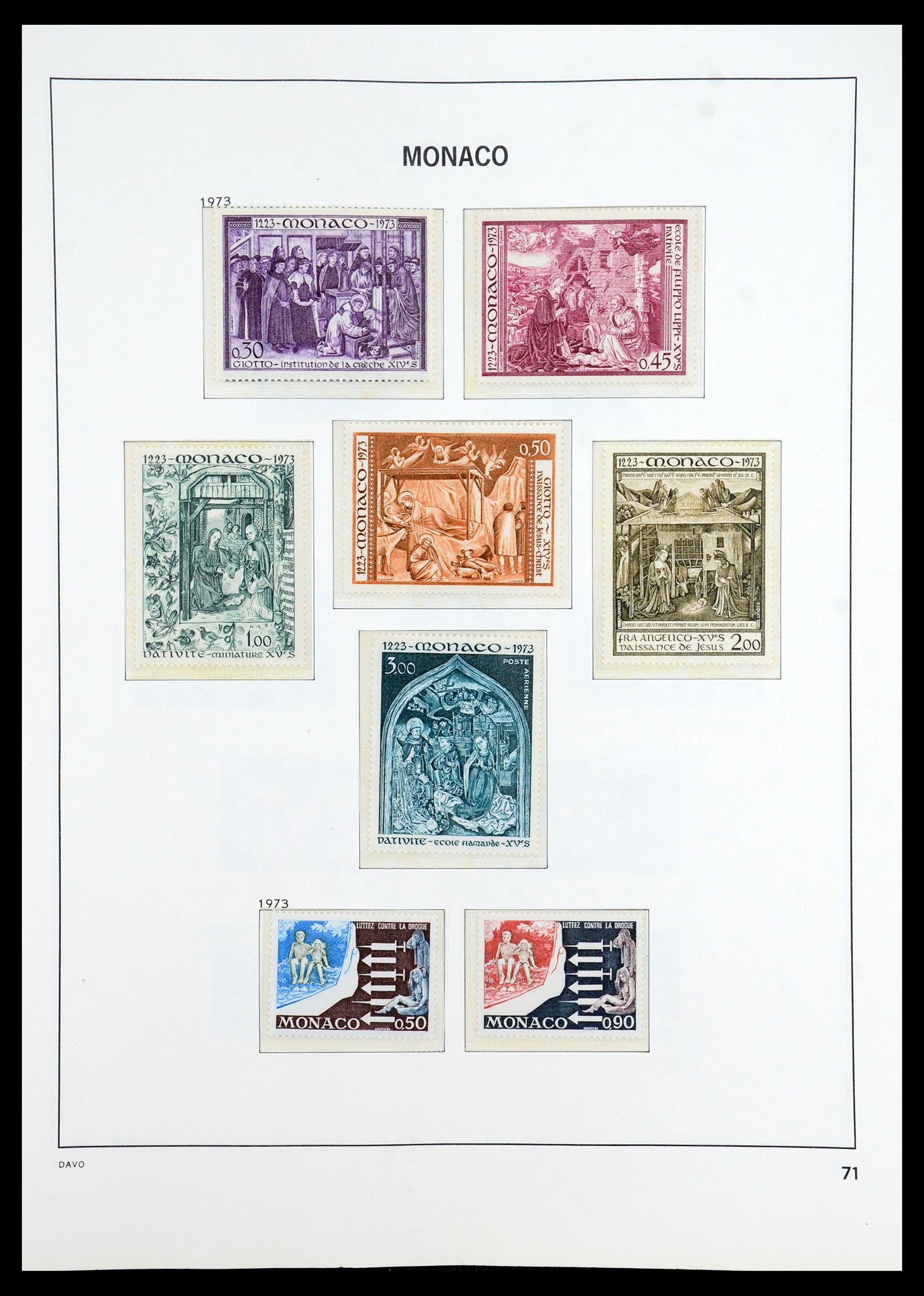 35913 071 - Postzegelverzameling 35913 Monaco 1885-1974.