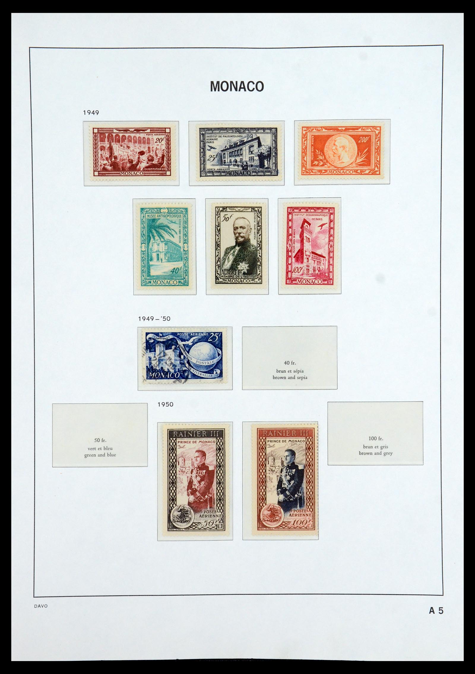 35913 079 - Stamp Collection 35913 Monaco 1885-1974.