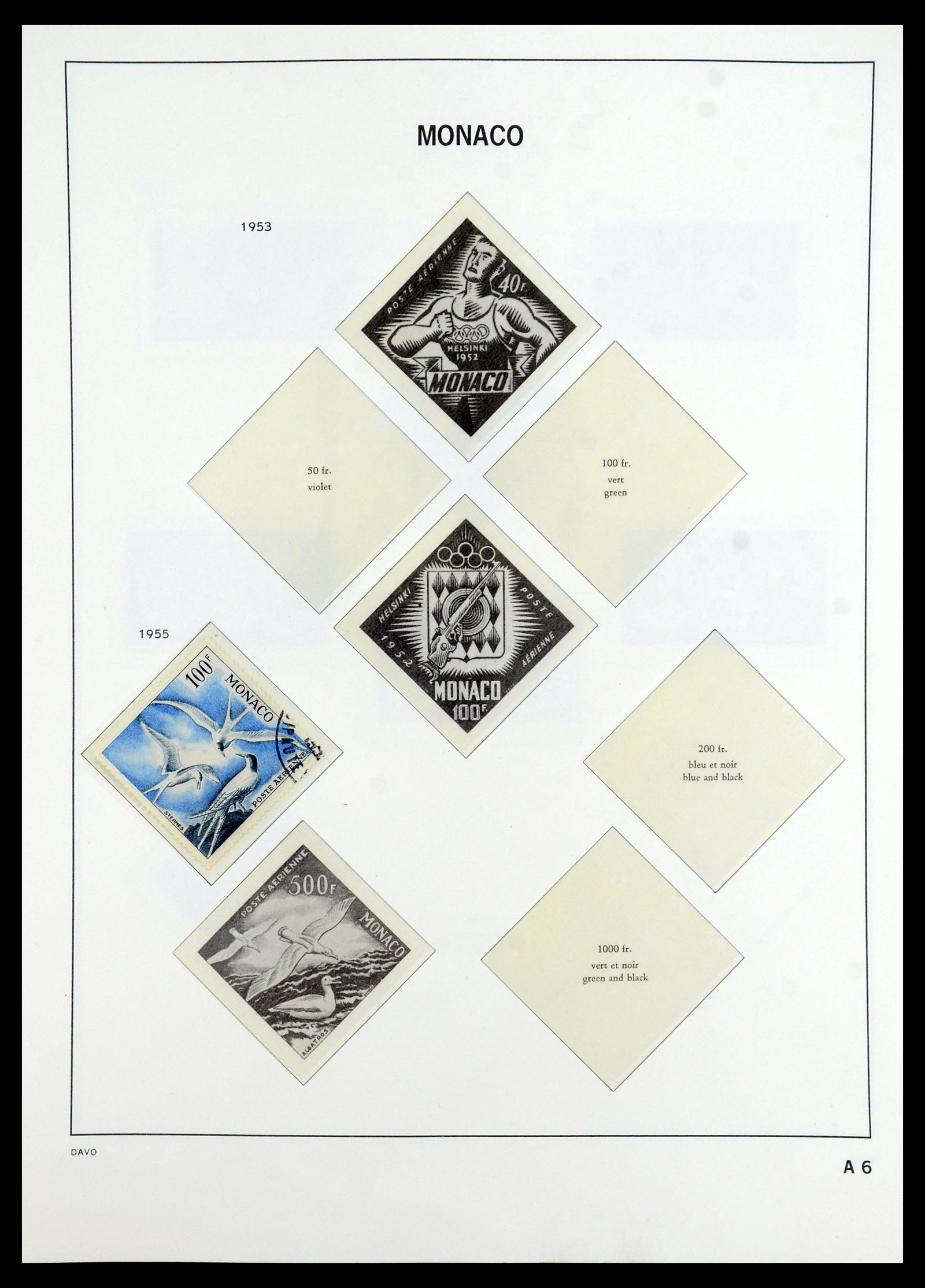 35913 080 - Postzegelverzameling 35913 Monaco 1885-1974.