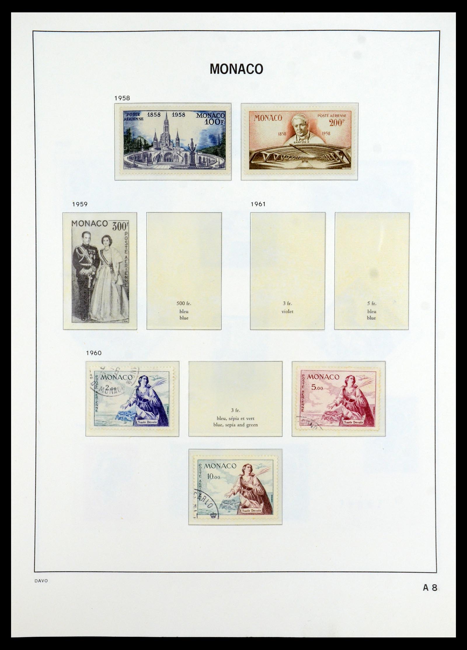 35913 082 - Postzegelverzameling 35913 Monaco 1885-1974.
