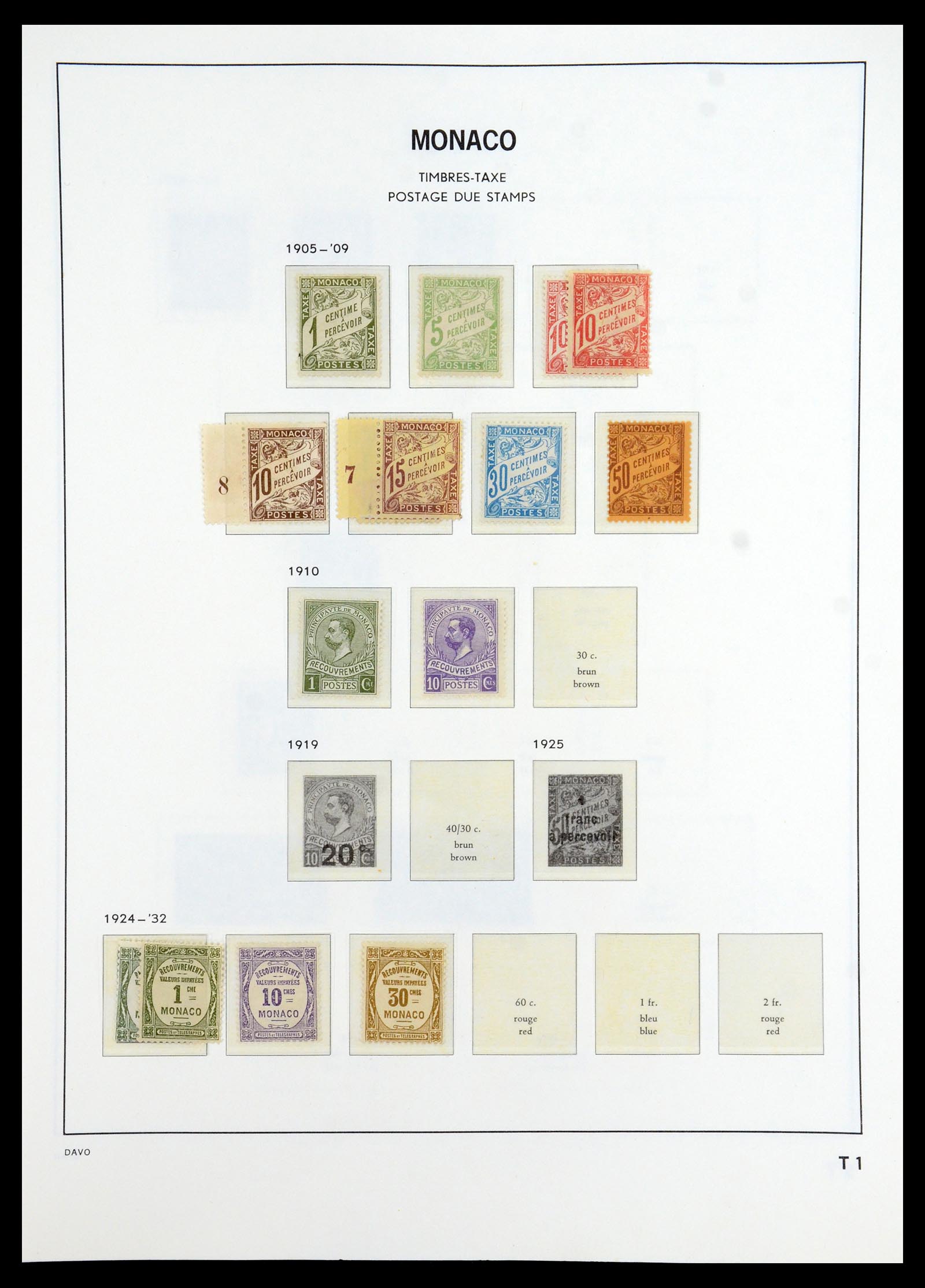 35913 086 - Postzegelverzameling 35913 Monaco 1885-1974.