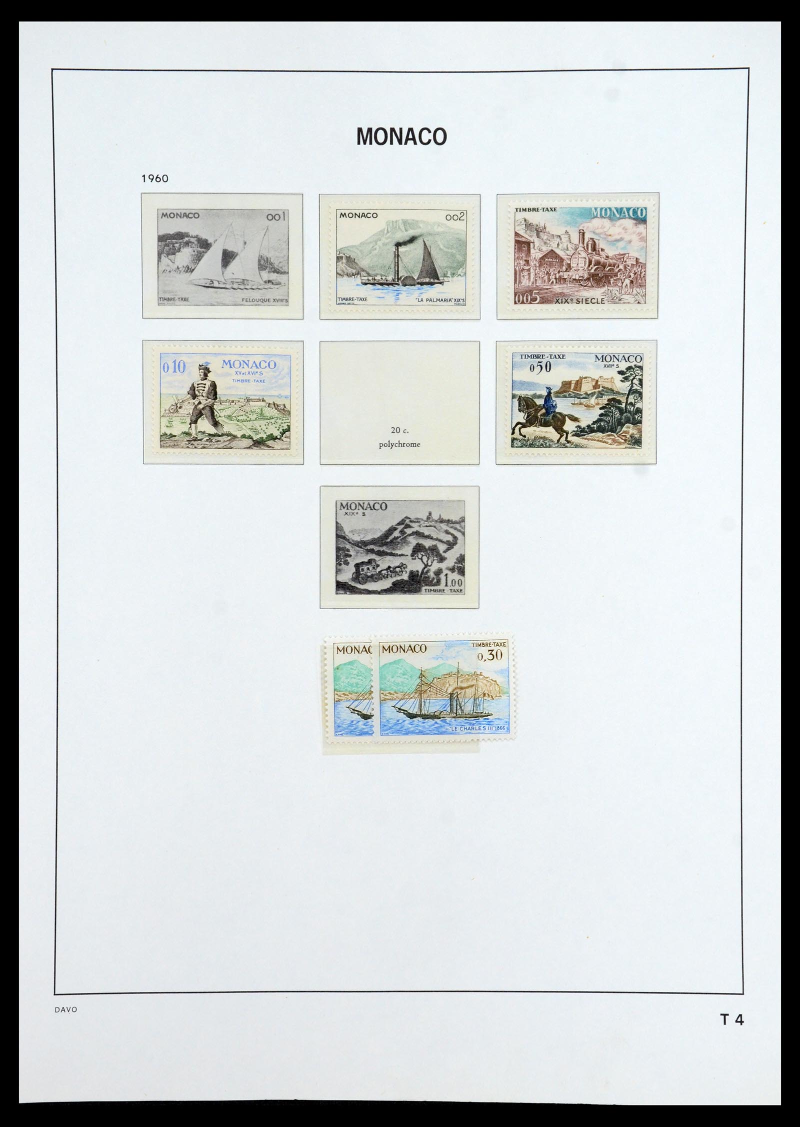 35913 089 - Postzegelverzameling 35913 Monaco 1885-1974.