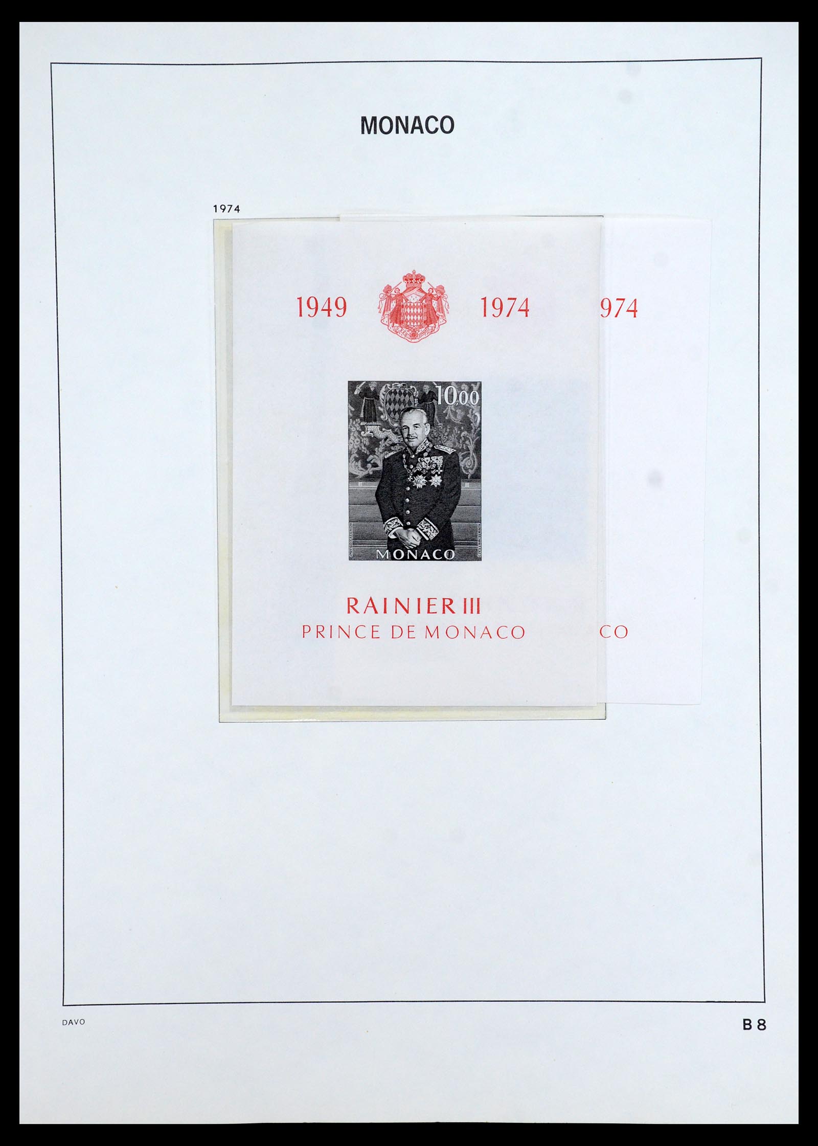 35913 096 - Postzegelverzameling 35913 Monaco 1885-1974.