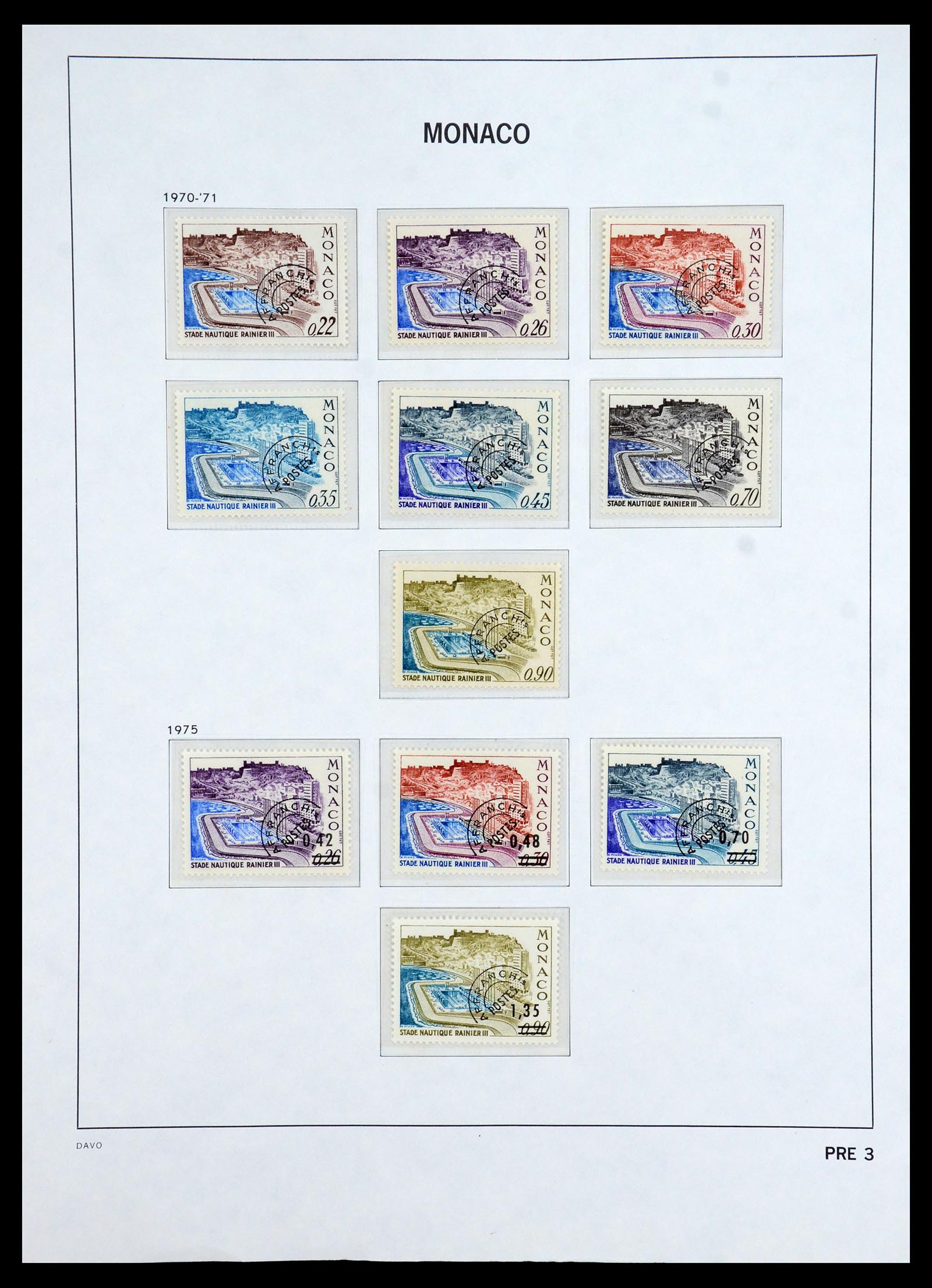 35913 100 - Postzegelverzameling 35913 Monaco 1885-1974.