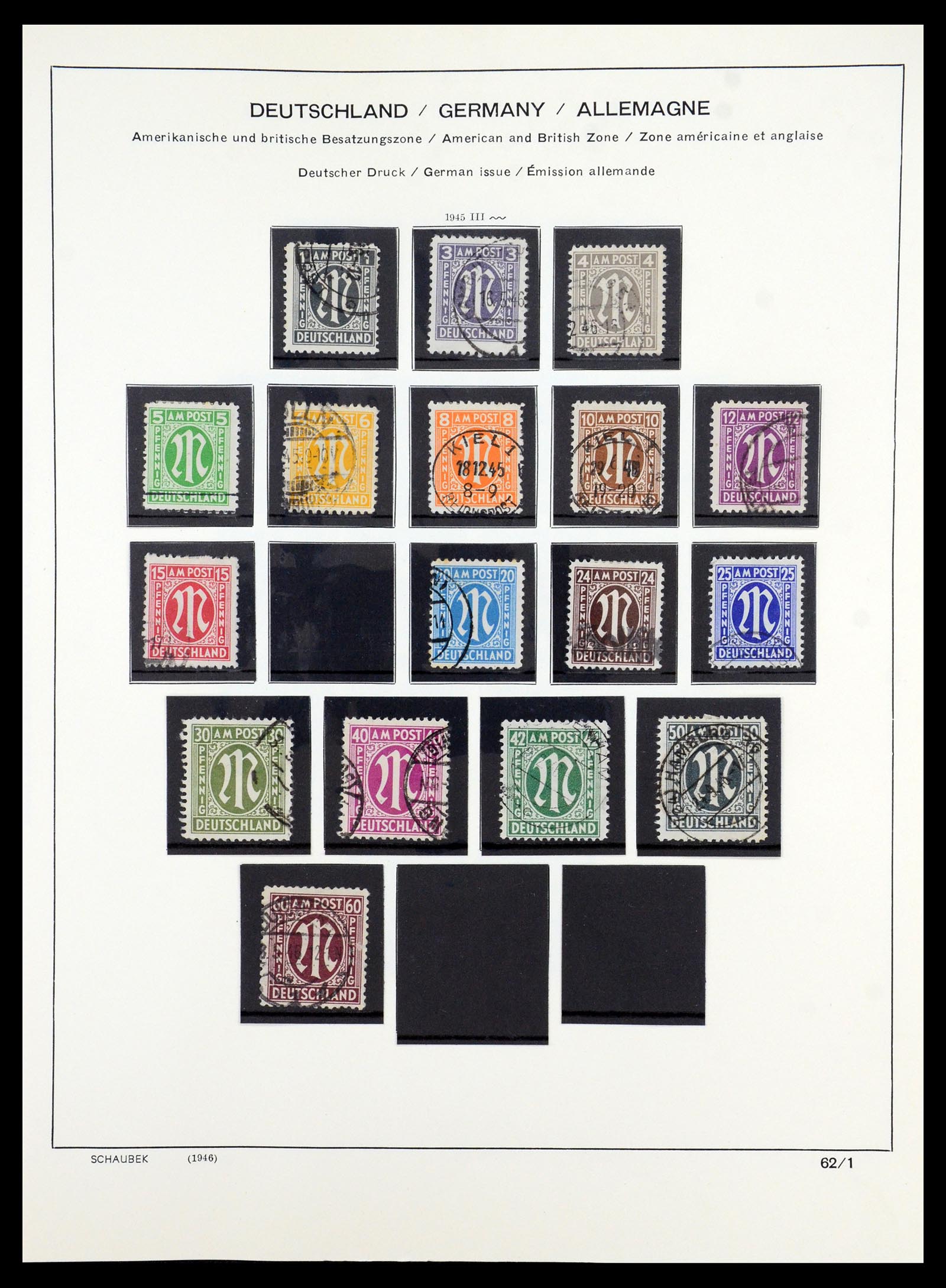 35914 002 - Stamp Collection 35914 German Zones 1945-1949.