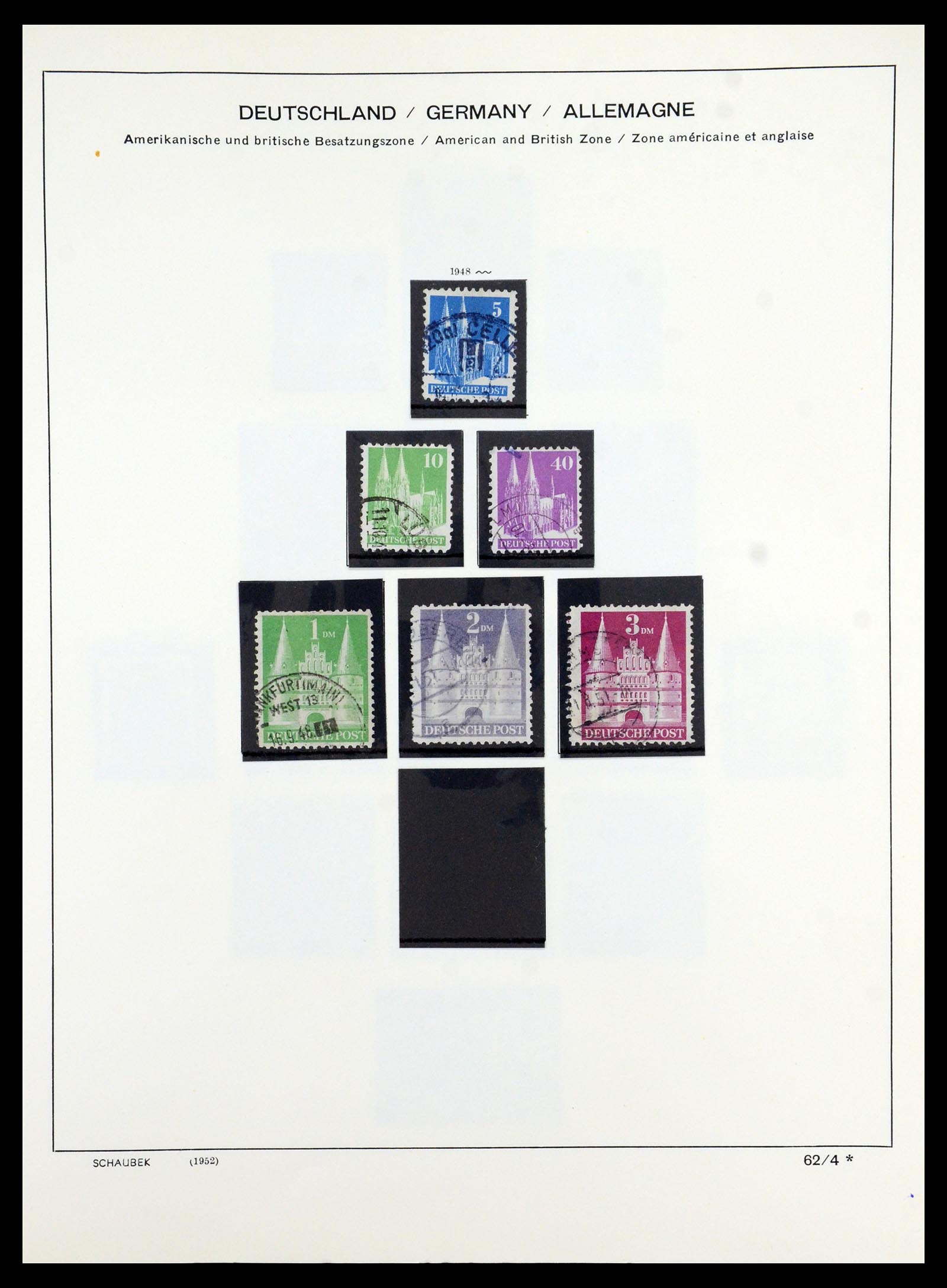 35914 009 - Stamp Collection 35914 German Zones 1945-1949.