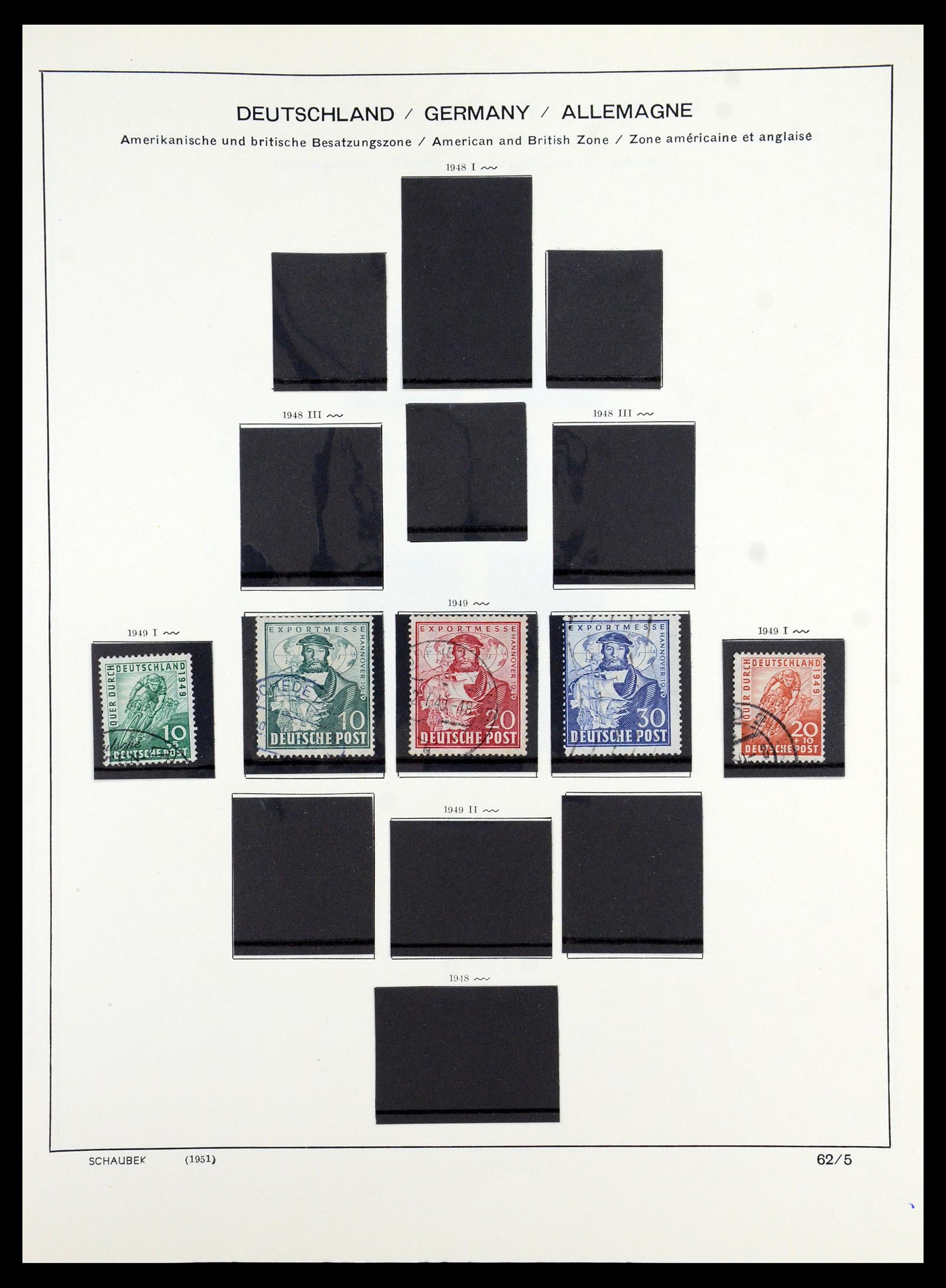 35914 010 - Stamp Collection 35914 German Zones 1945-1949.