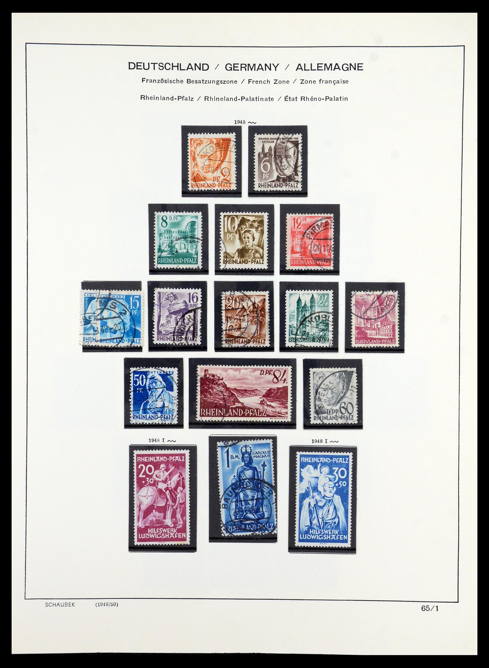 35914 013 - Stamp Collection 35914 German Zones 1945-1949.