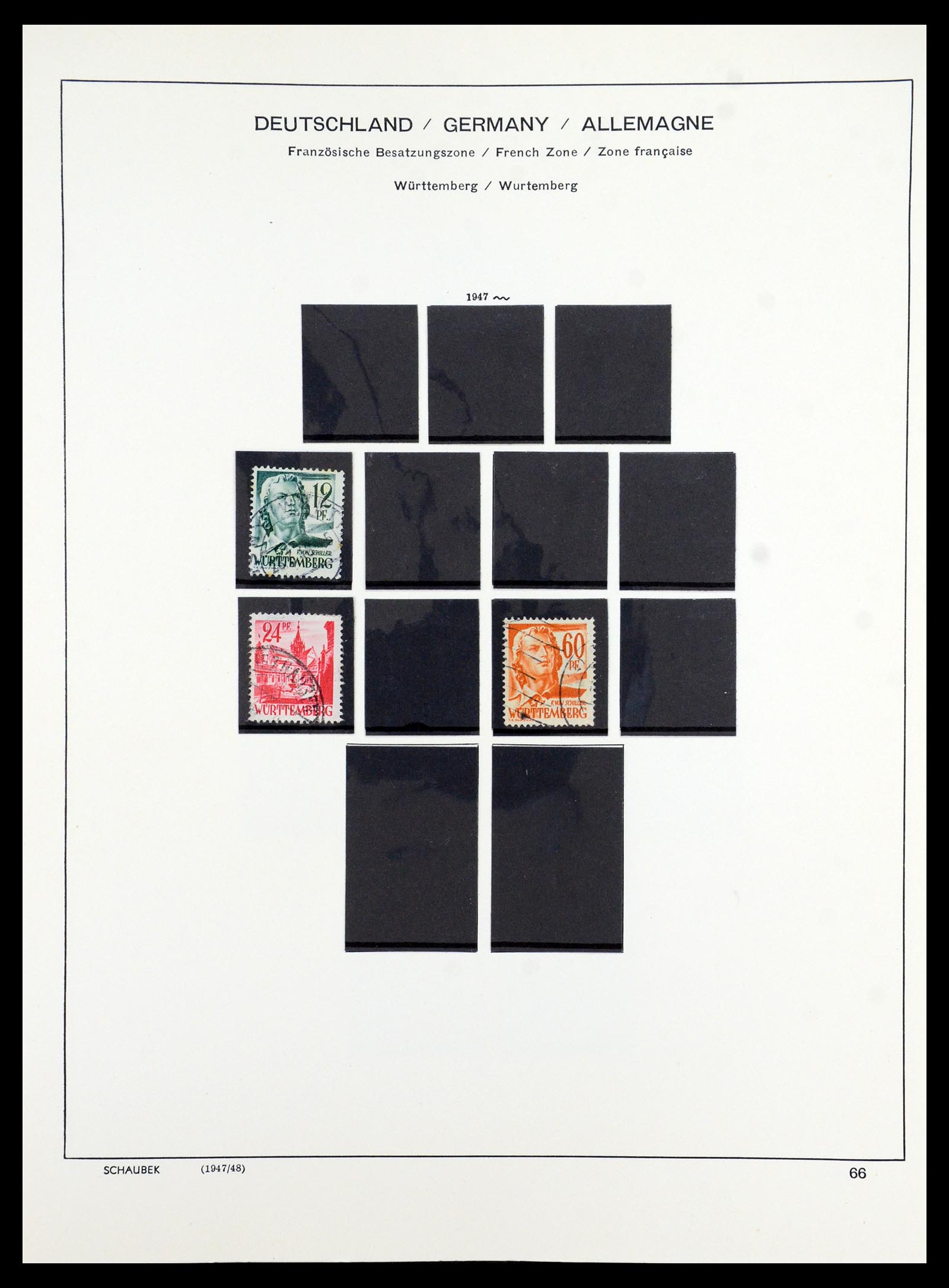 35914 015 - Stamp Collection 35914 German Zones 1945-1949.