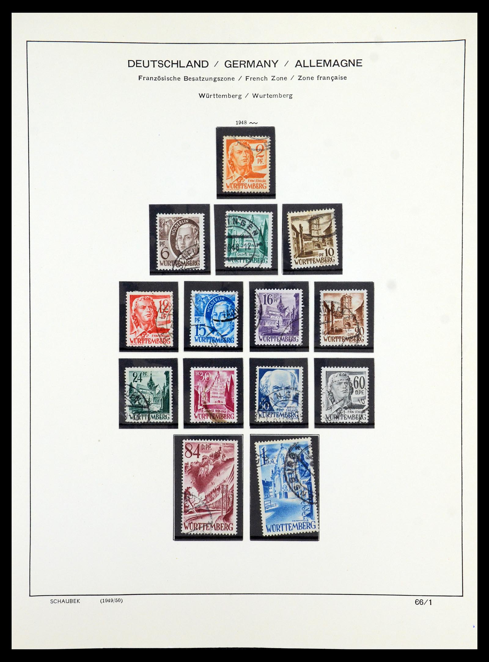 35914 016 - Stamp Collection 35914 German Zones 1945-1949.