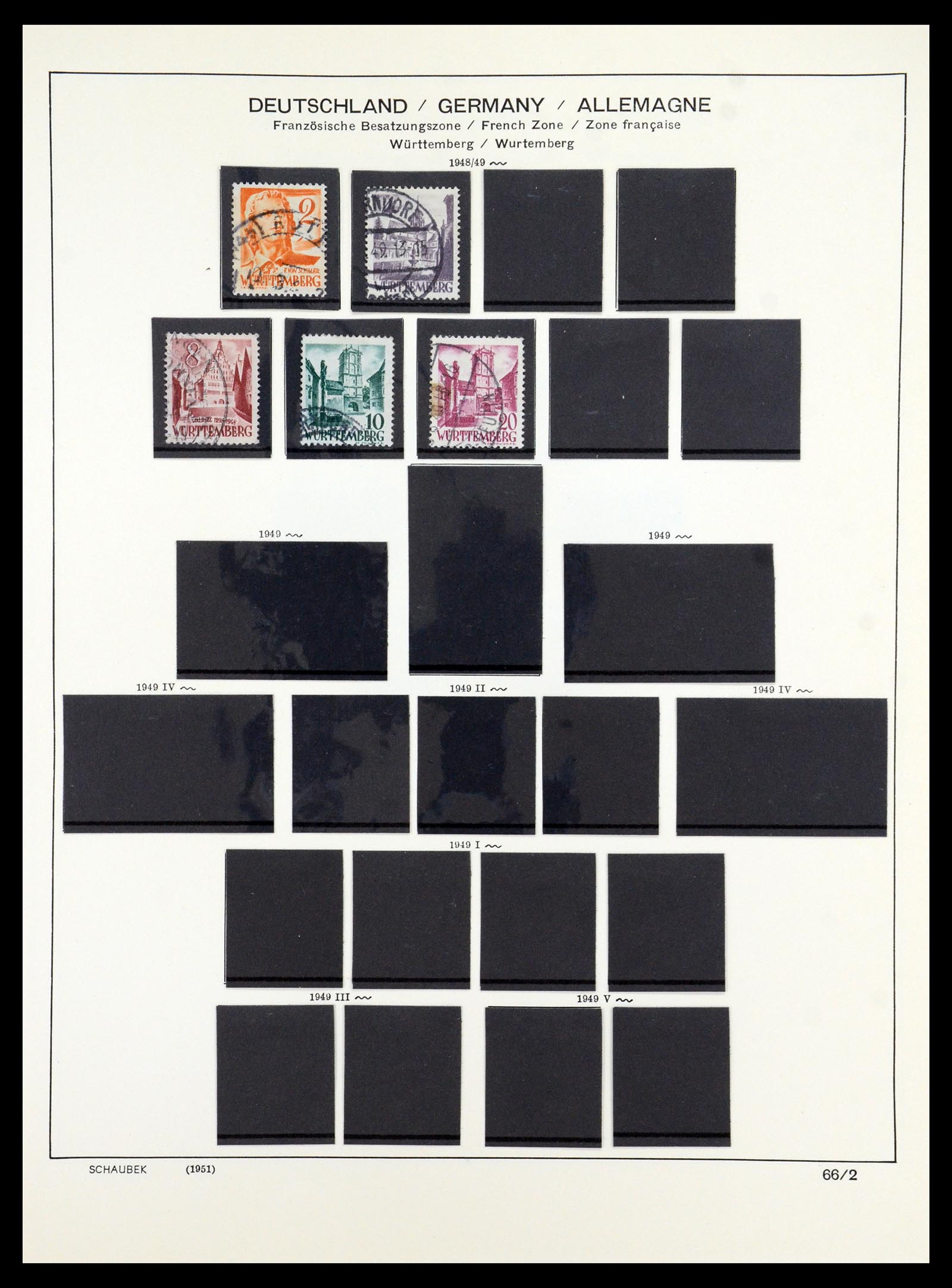 35914 017 - Stamp Collection 35914 German Zones 1945-1949.