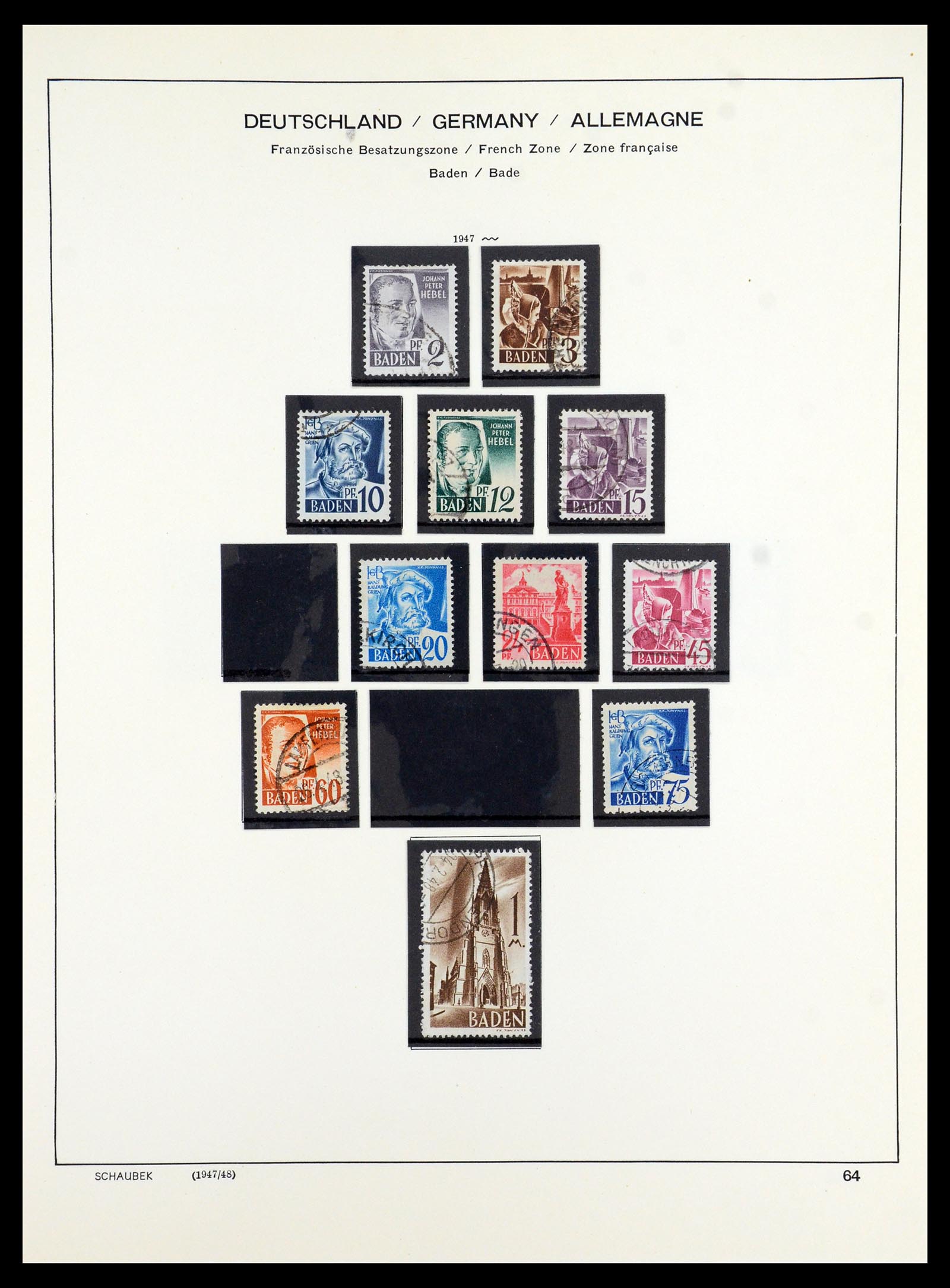 35914 020 - Stamp Collection 35914 German Zones 1945-1949.