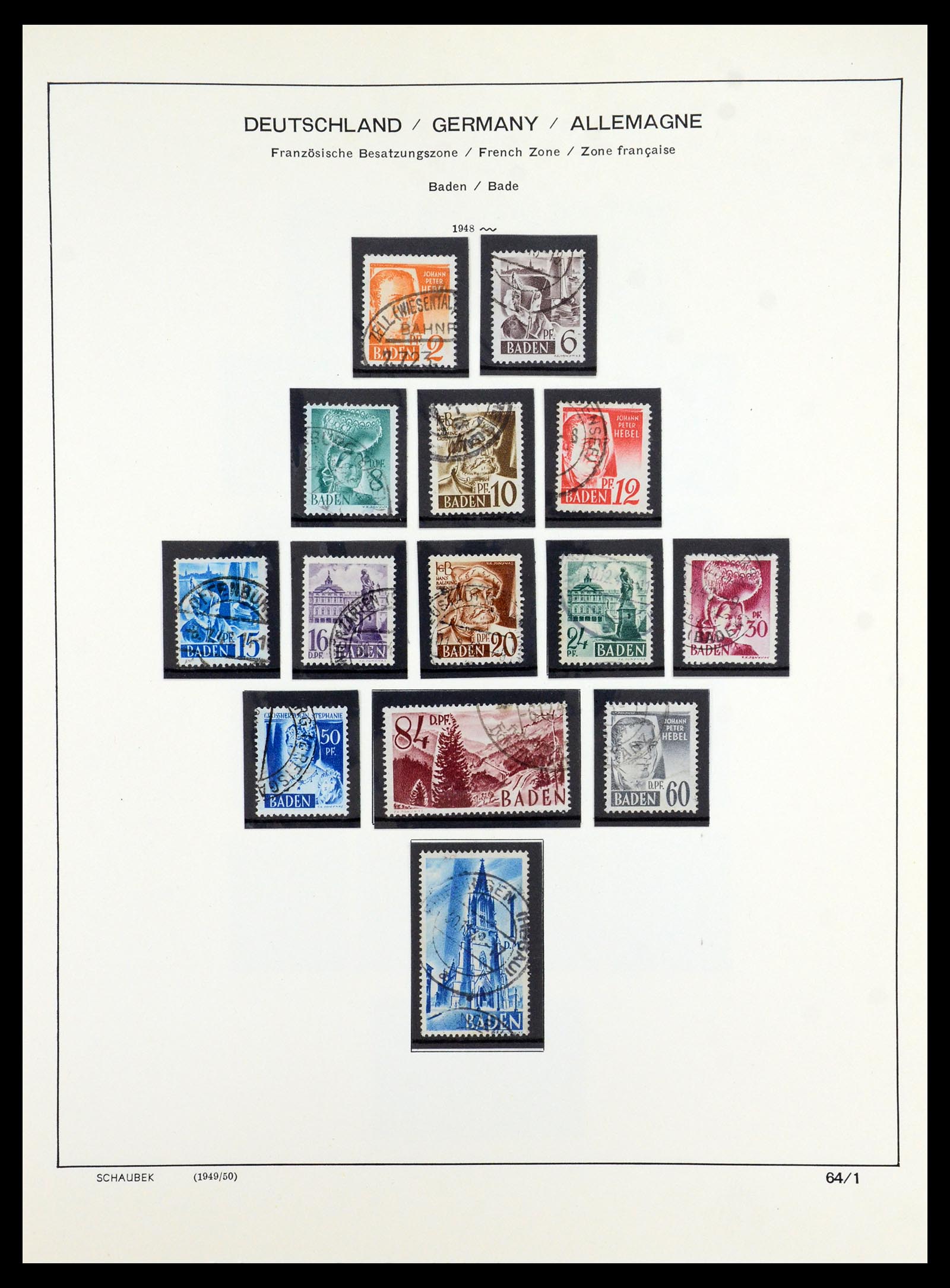 35914 021 - Stamp Collection 35914 German Zones 1945-1949.