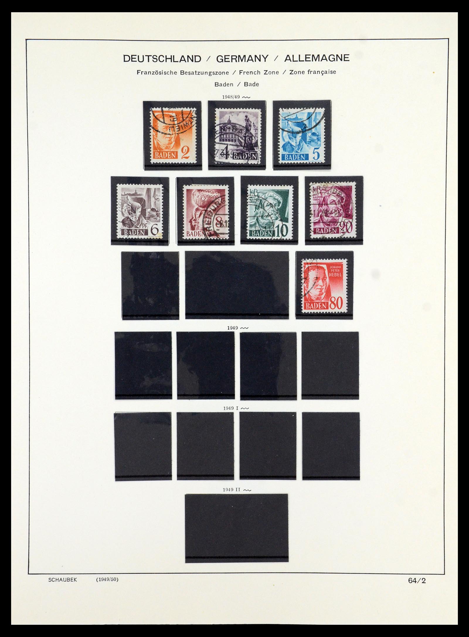 35914 022 - Stamp Collection 35914 German Zones 1945-1949.