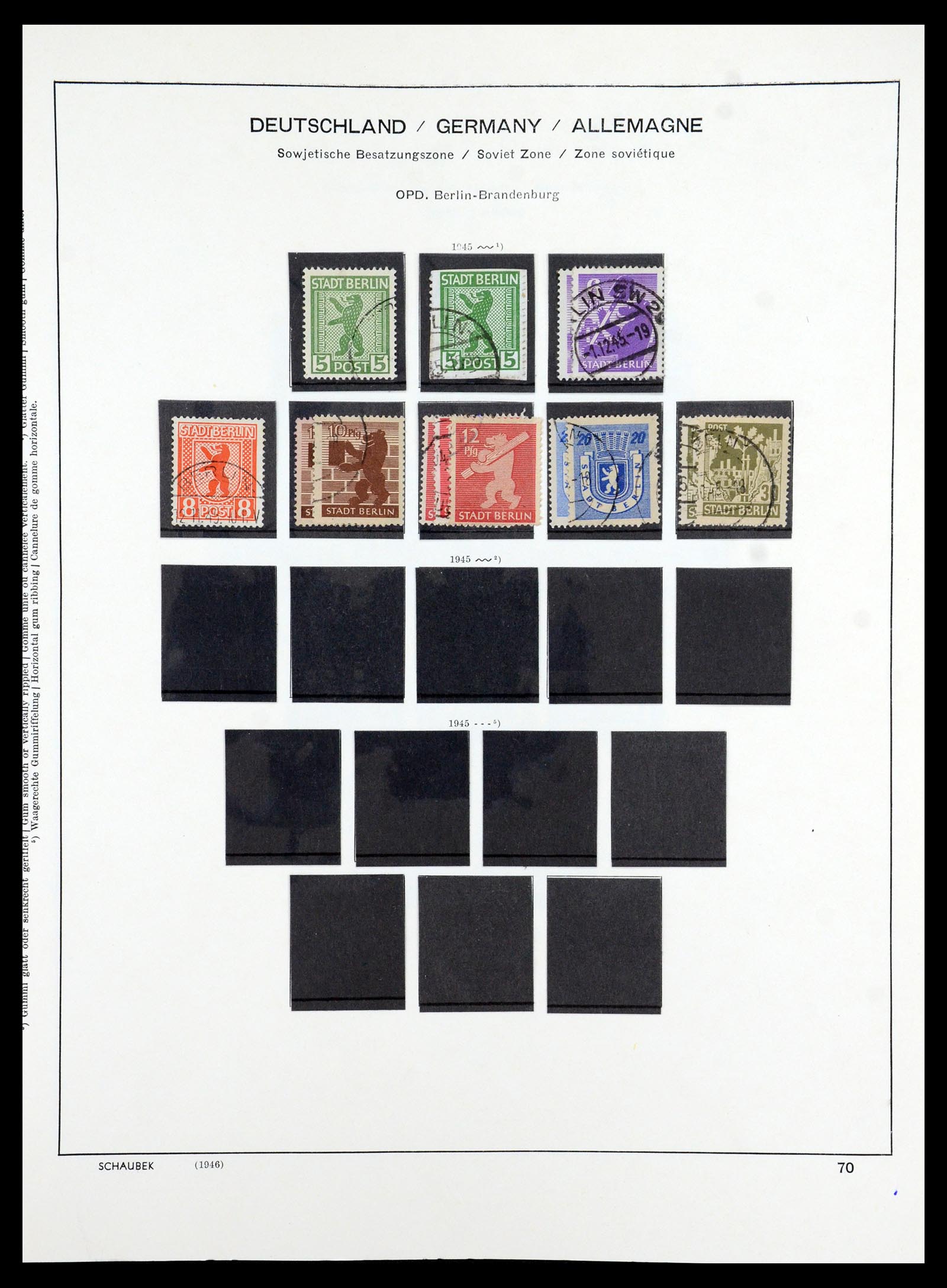 35914 024 - Stamp Collection 35914 German Zones 1945-1949.