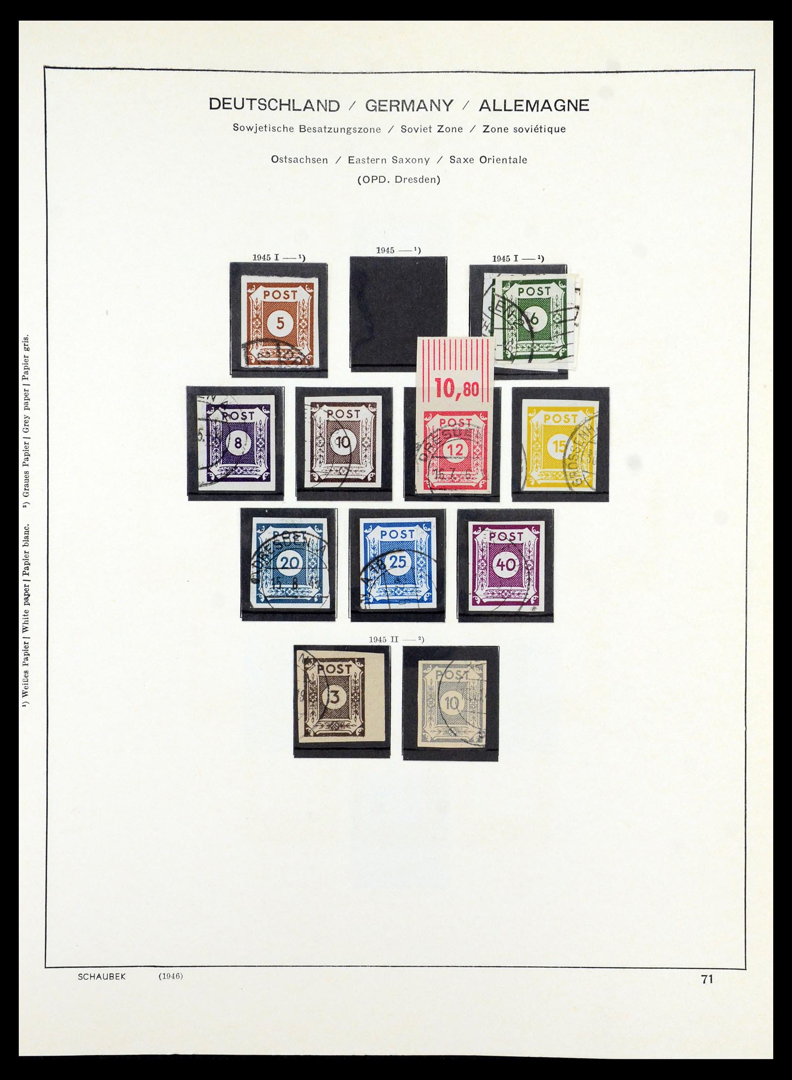 35914 025 - Stamp Collection 35914 German Zones 1945-1949.