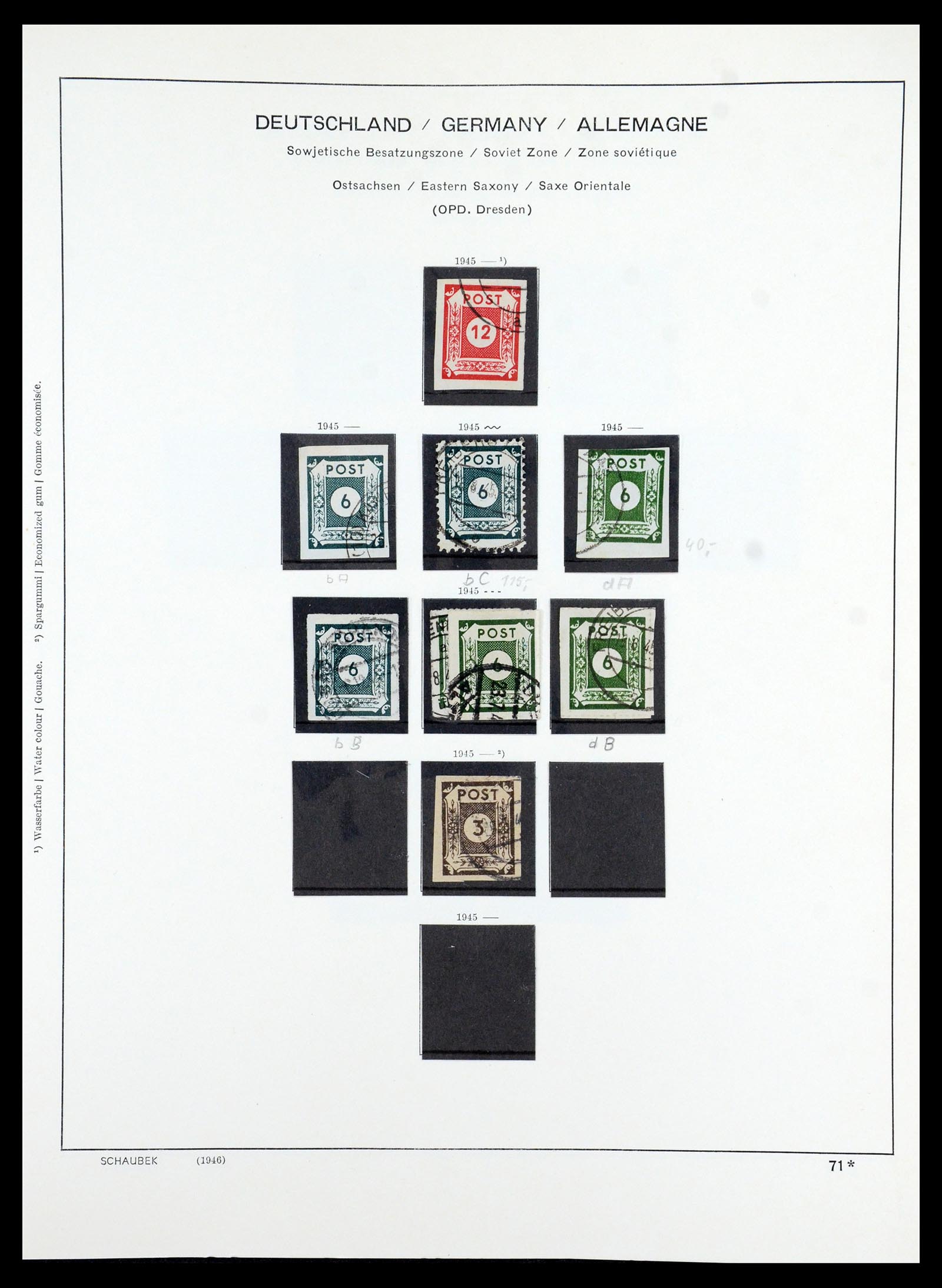 35914 026 - Postzegelverzameling 35914 Duitse Zones 1945-1949.