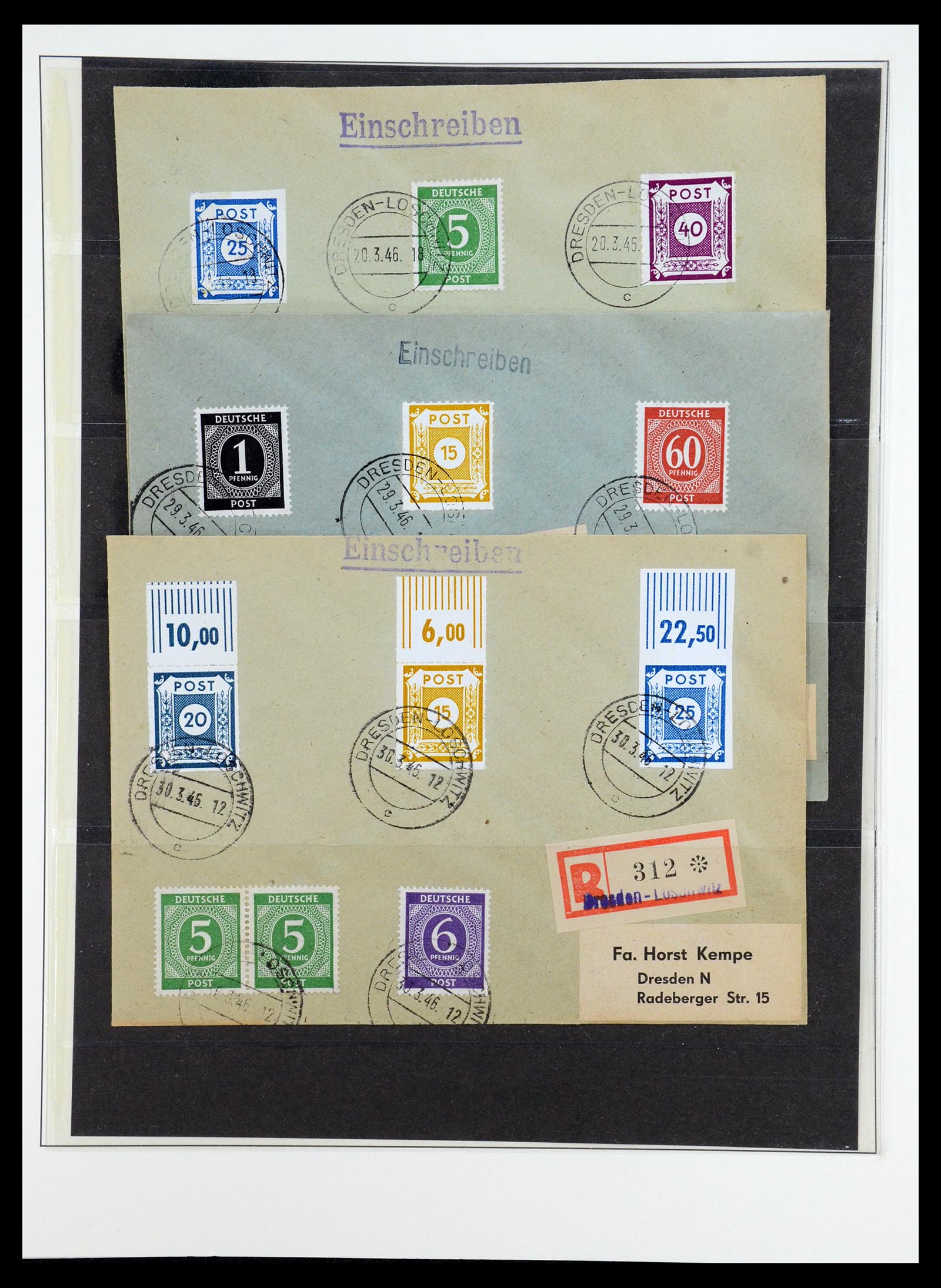35914 029 - Postzegelverzameling 35914 Duitse Zones 1945-1949.