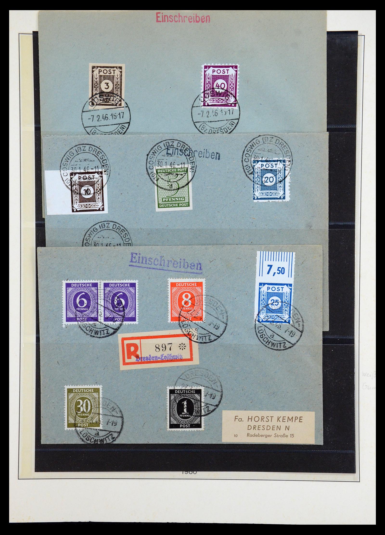 35914 030 - Postzegelverzameling 35914 Duitse Zones 1945-1949.