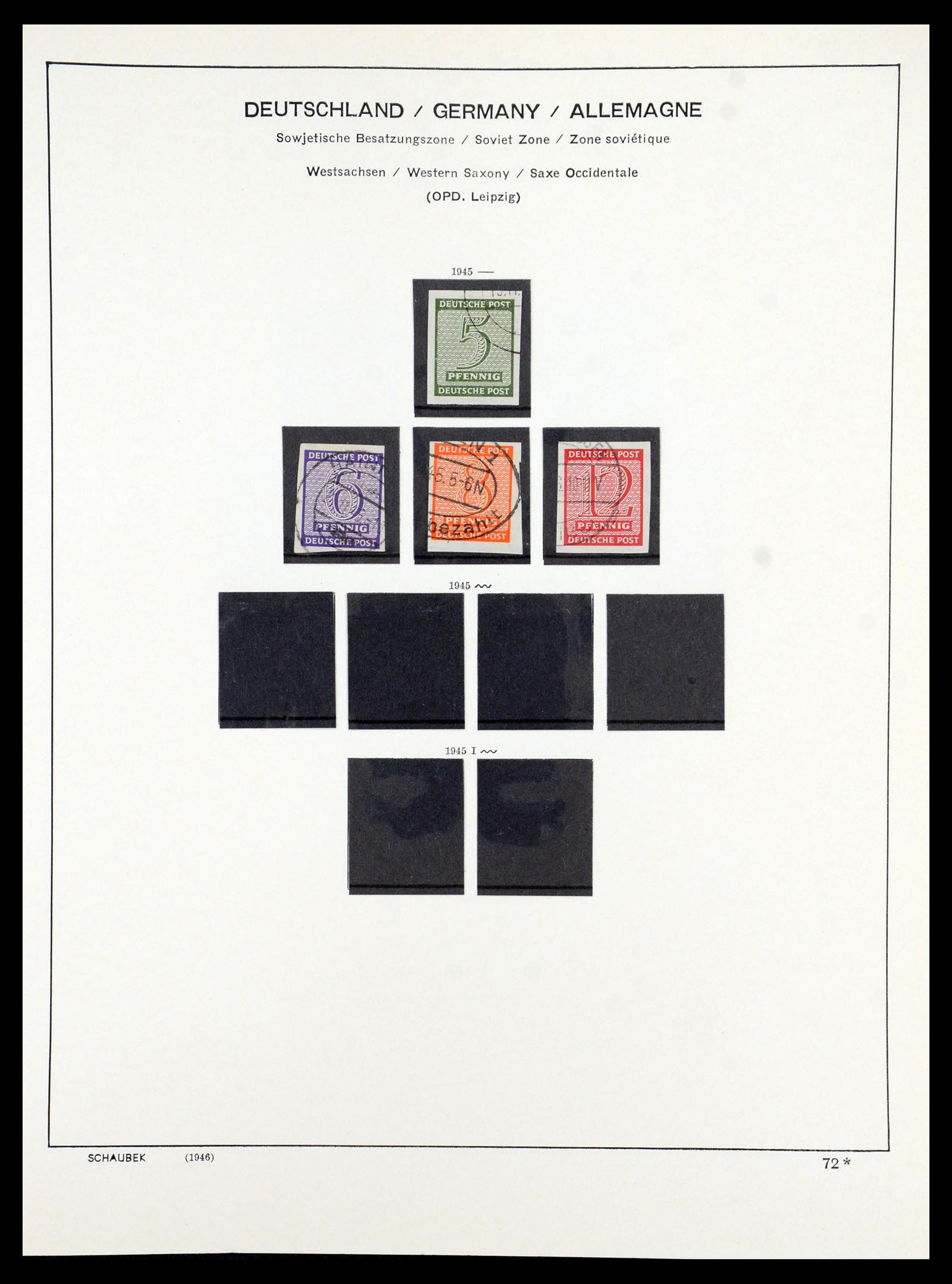 35914 033 - Stamp Collection 35914 German Zones 1945-1949.