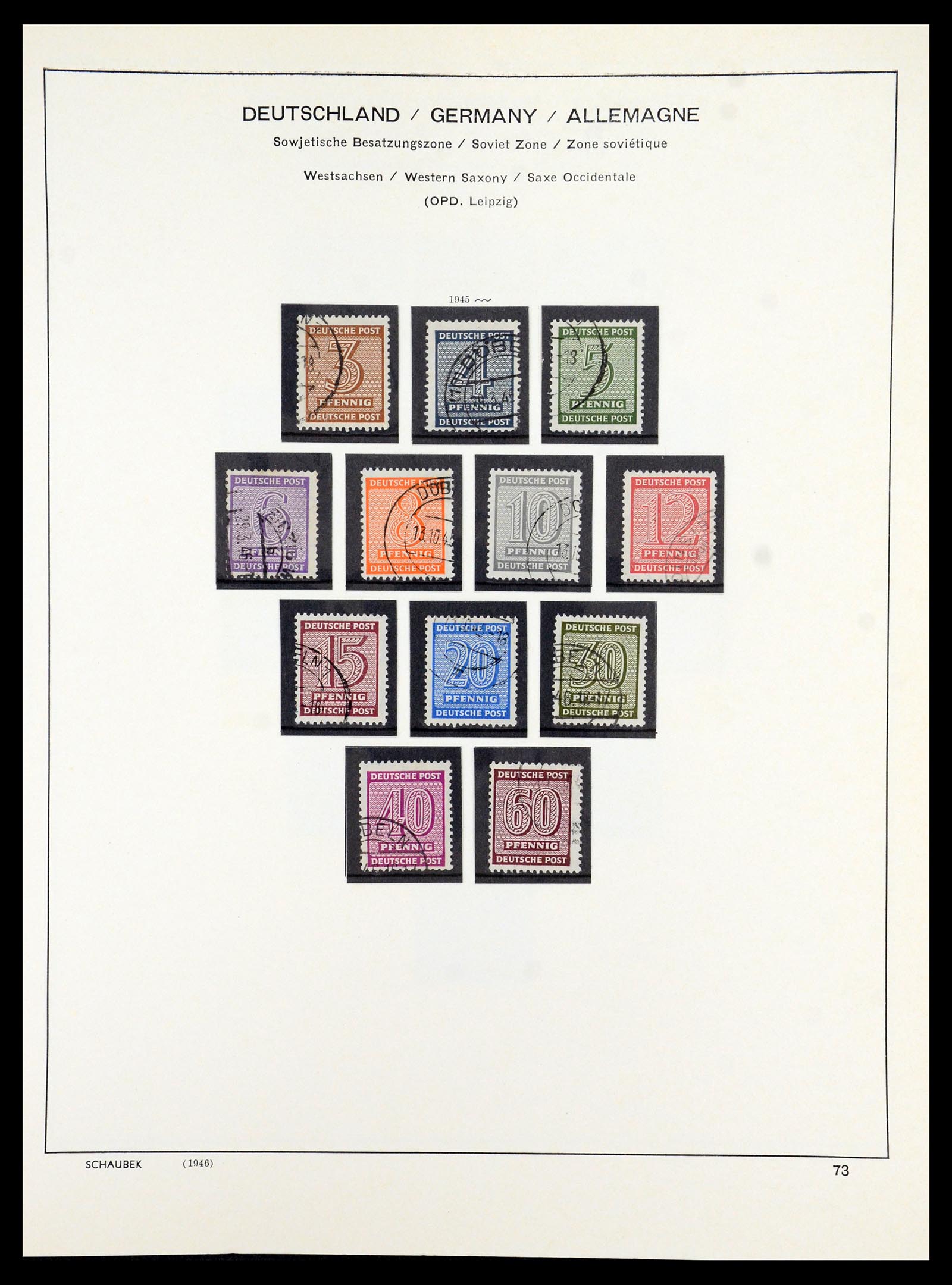 35914 034 - Stamp Collection 35914 German Zones 1945-1949.