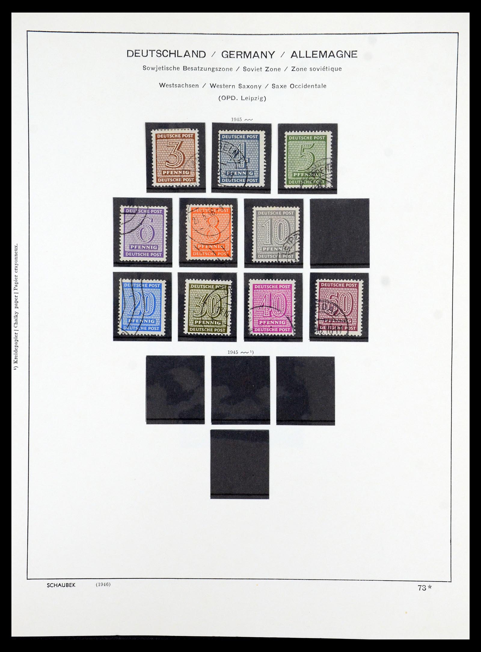 35914 035 - Postzegelverzameling 35914 Duitse Zones 1945-1949.