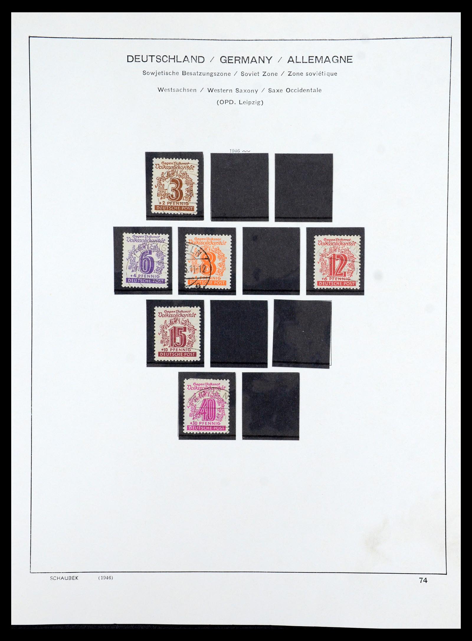 35914 036 - Stamp Collection 35914 German Zones 1945-1949.