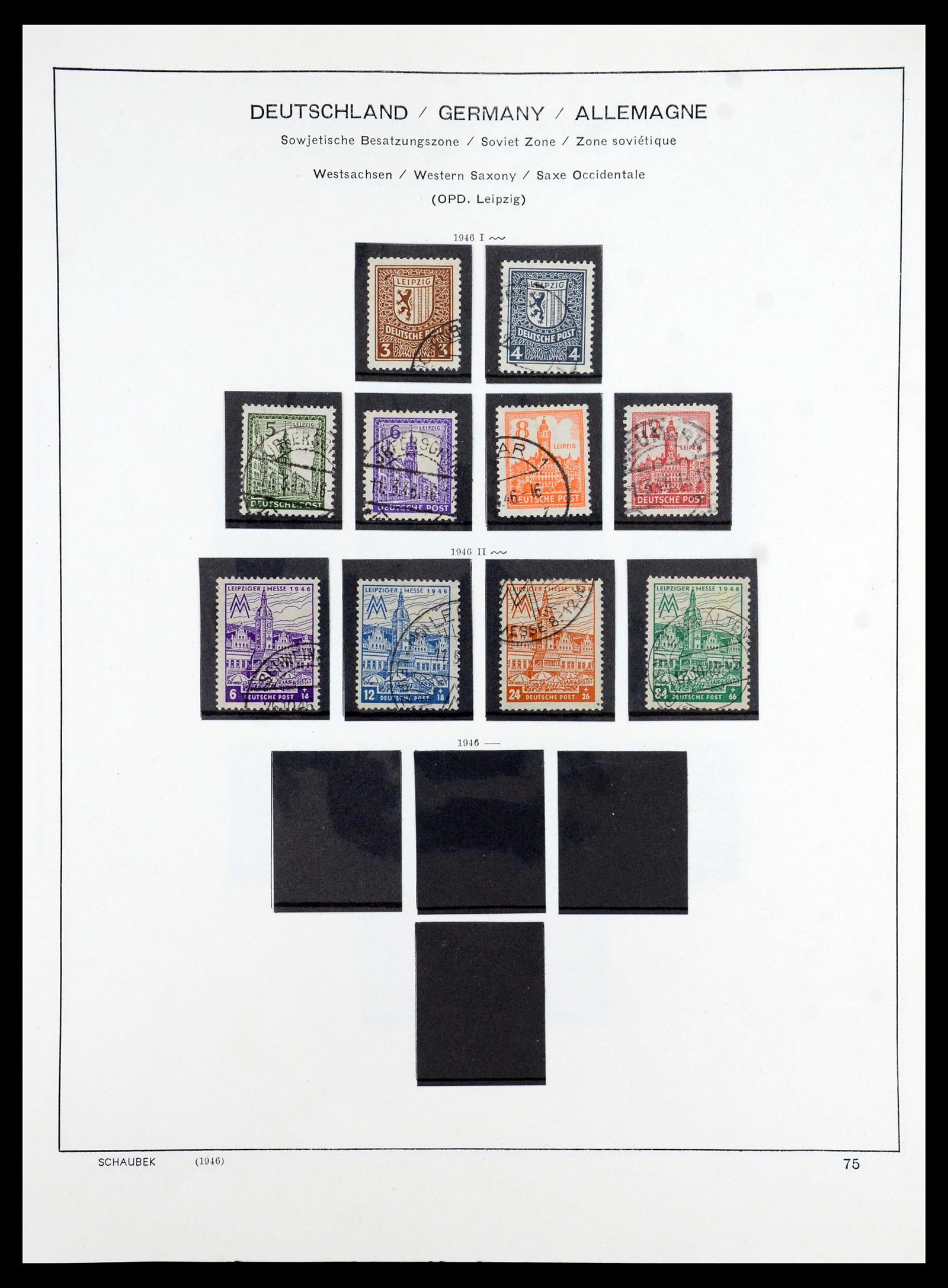 35914 038 - Stamp Collection 35914 German Zones 1945-1949.