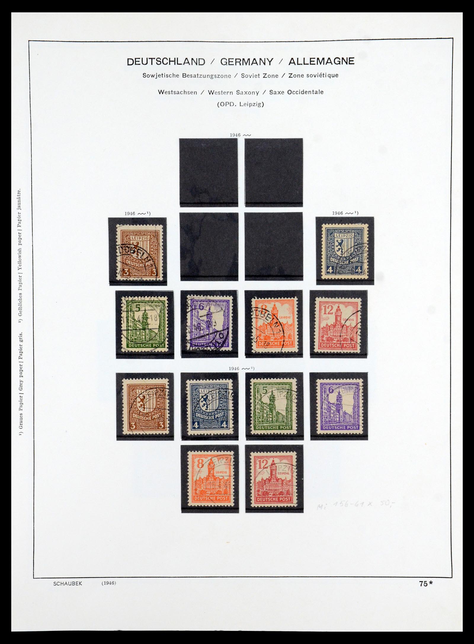 35914 039 - Stamp Collection 35914 German Zones 1945-1949.