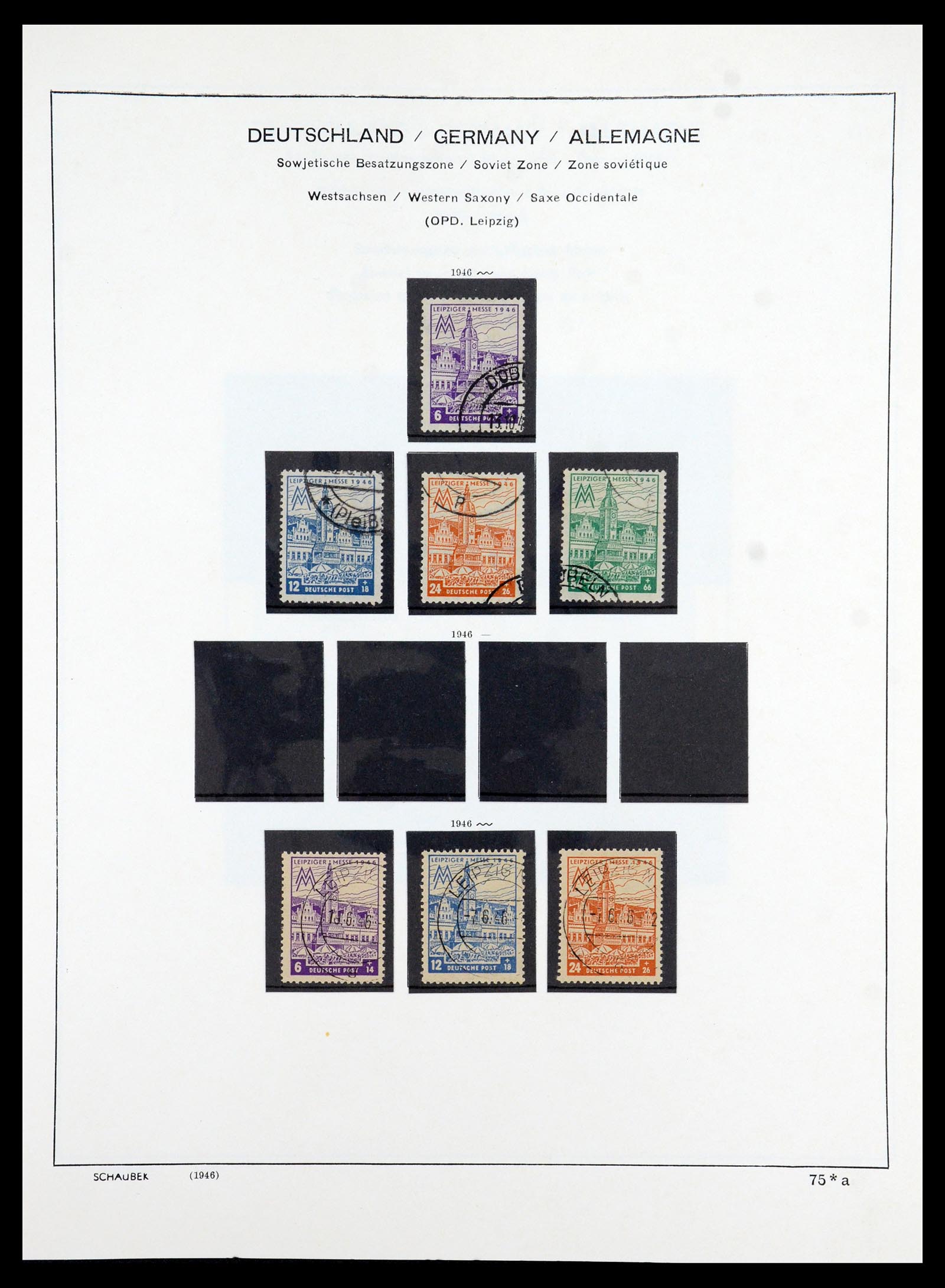 35914 040 - Stamp Collection 35914 German Zones 1945-1949.