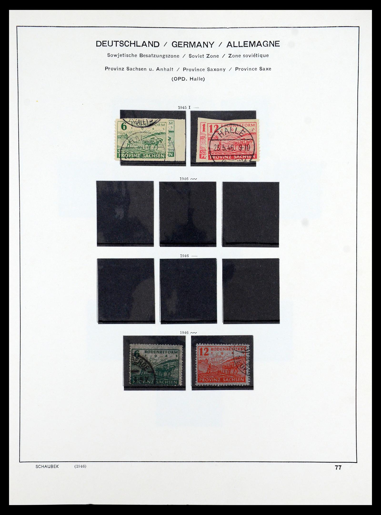 35914 044 - Stamp Collection 35914 German Zones 1945-1949.