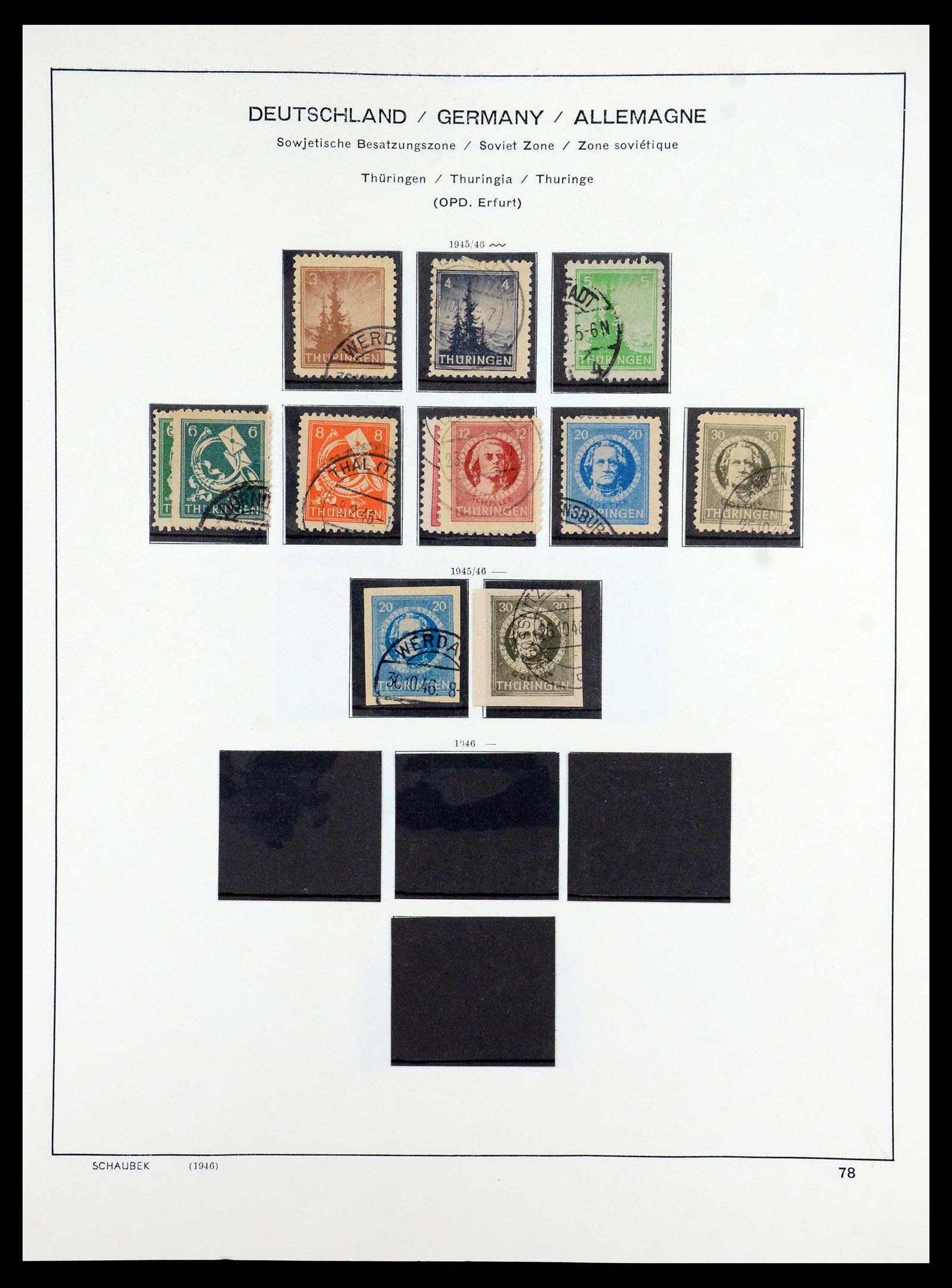 35914 045 - Postzegelverzameling 35914 Duitse Zones 1945-1949.
